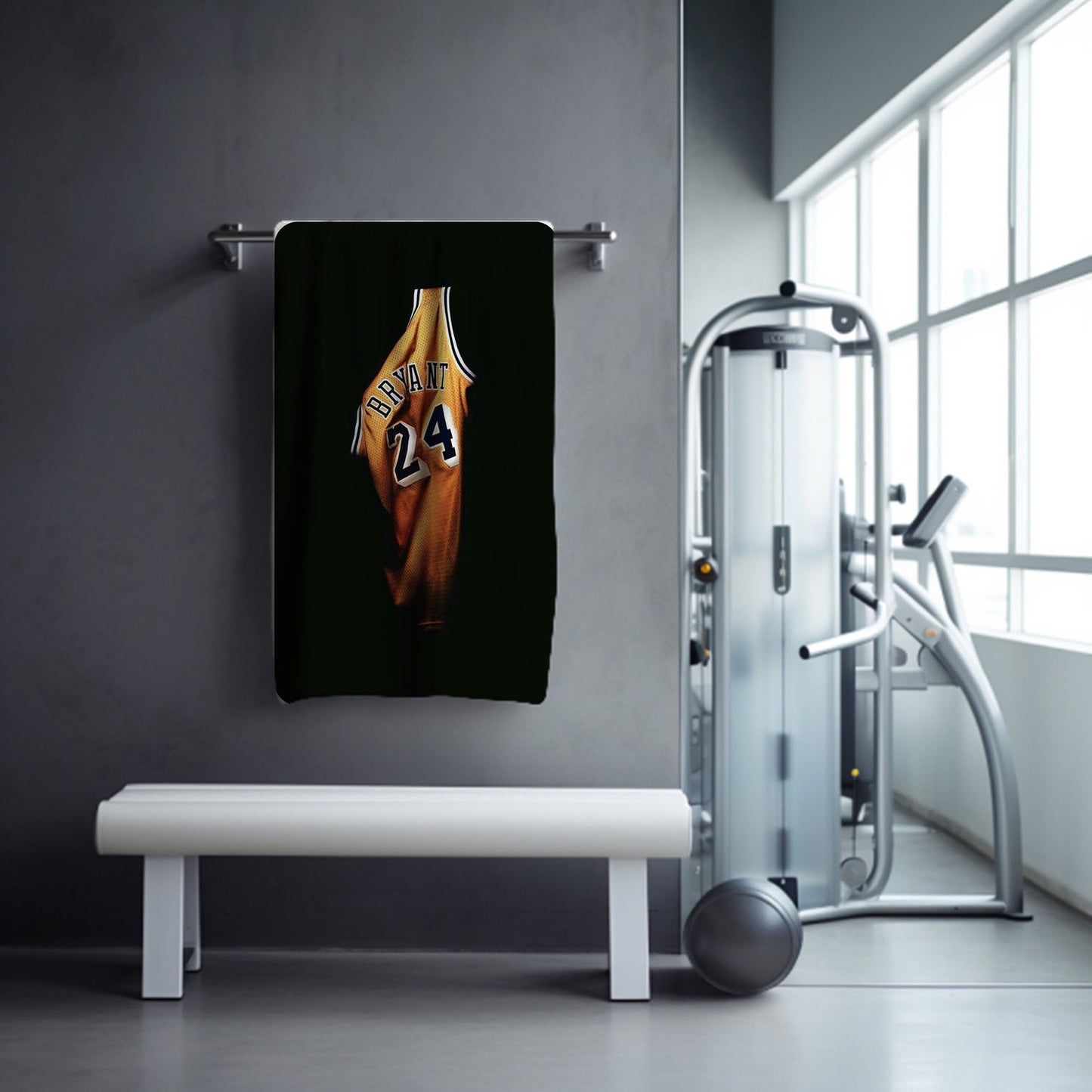 Kobe Towel, Absorbent Beach Towel, Legendary Kobe Custom Laker Fan Gift - Techy Treasures -