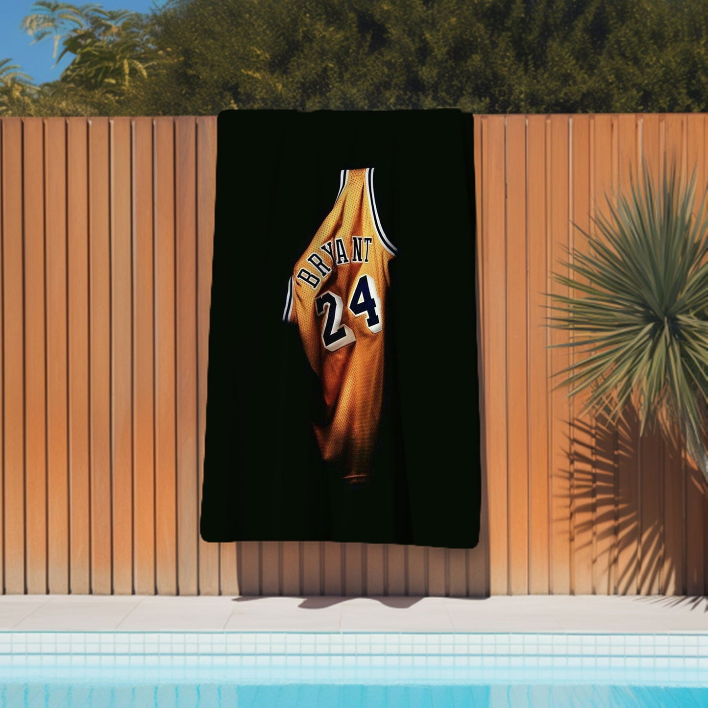 Kobe Towel, Absorbent Beach Towel, Legendary Kobe Custom Laker Fan Gift - Techy Treasures -