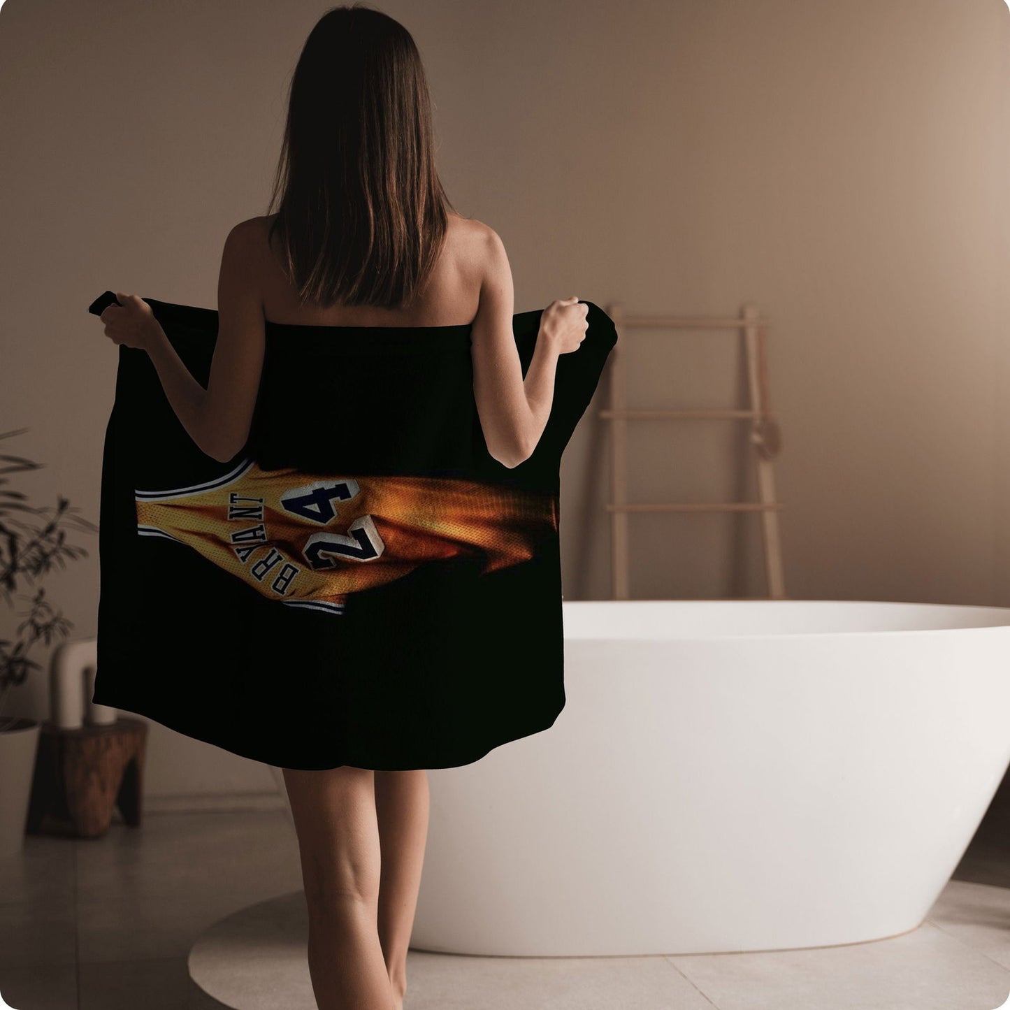 Kobe Towel, Absorbent Beach Towel, Legendary Kobe Custom Laker Fan Gift - Techy Treasures -