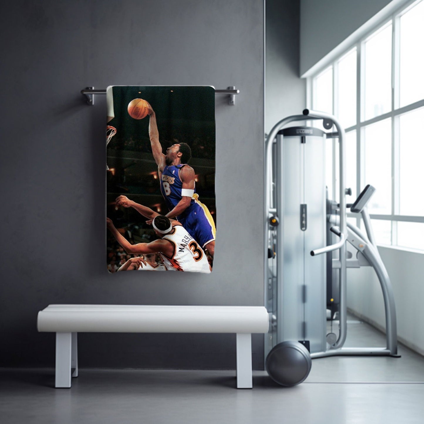 Kobe Towel, Absorbent Beach Towel, Legendary Kobe Custom Laker Fan Gift - Techy Treasures -