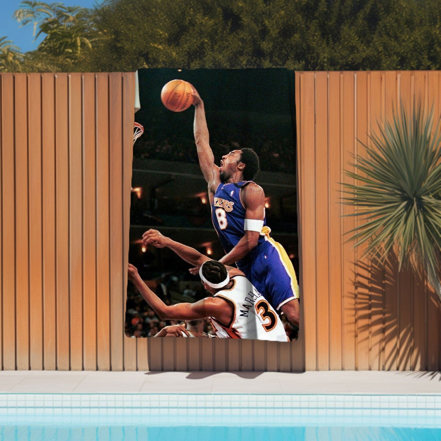 Kobe Towel, Absorbent Beach Towel, Legendary Kobe Custom Laker Fan Gift - Techy Treasures -