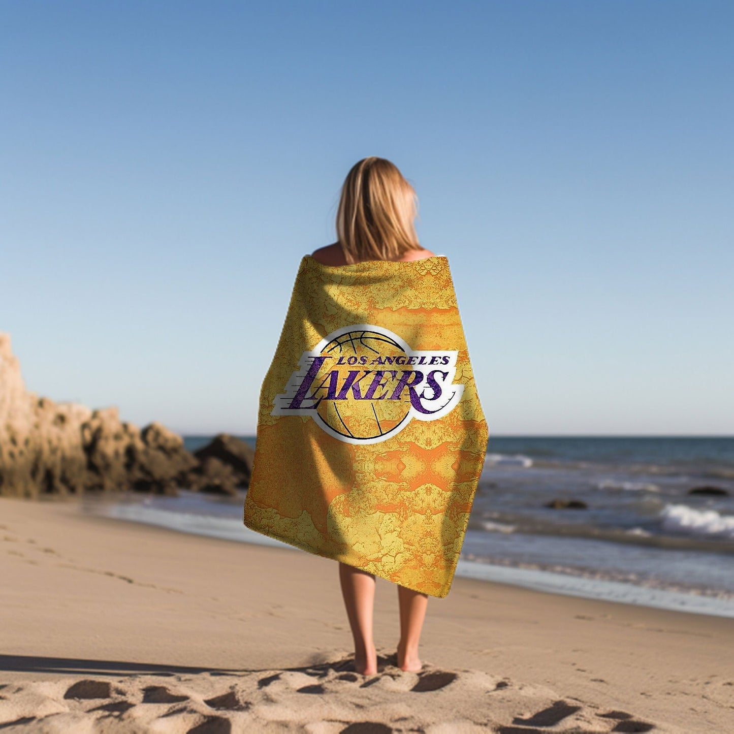 Kobe Towel, Absorbent Beach Towel, Legendary Kobe Custom Laker Fan Gift - Techy Treasures -
