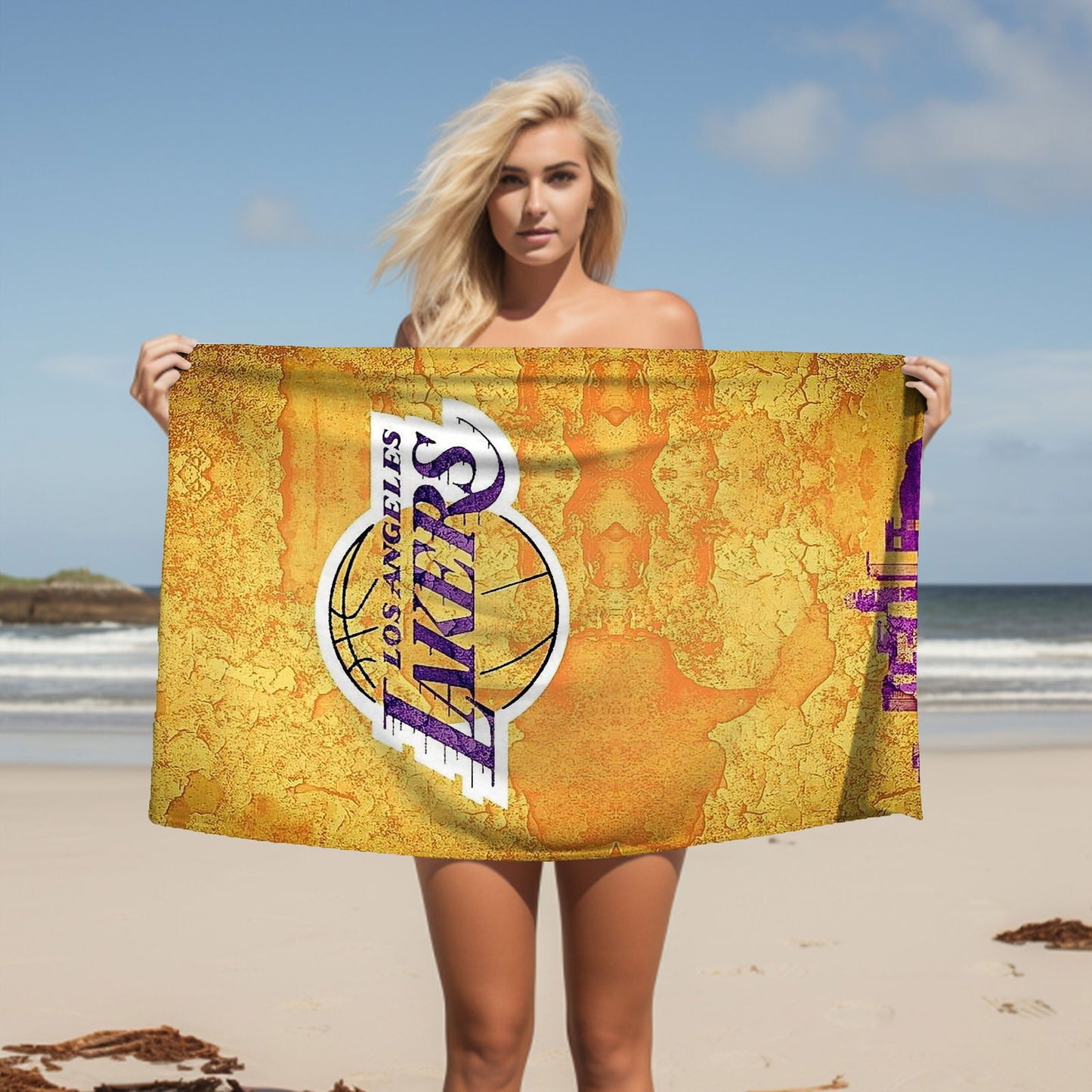 Kobe Towel, Absorbent Beach Towel, Legendary Kobe Custom Laker Fan Gift - Techy Treasures -