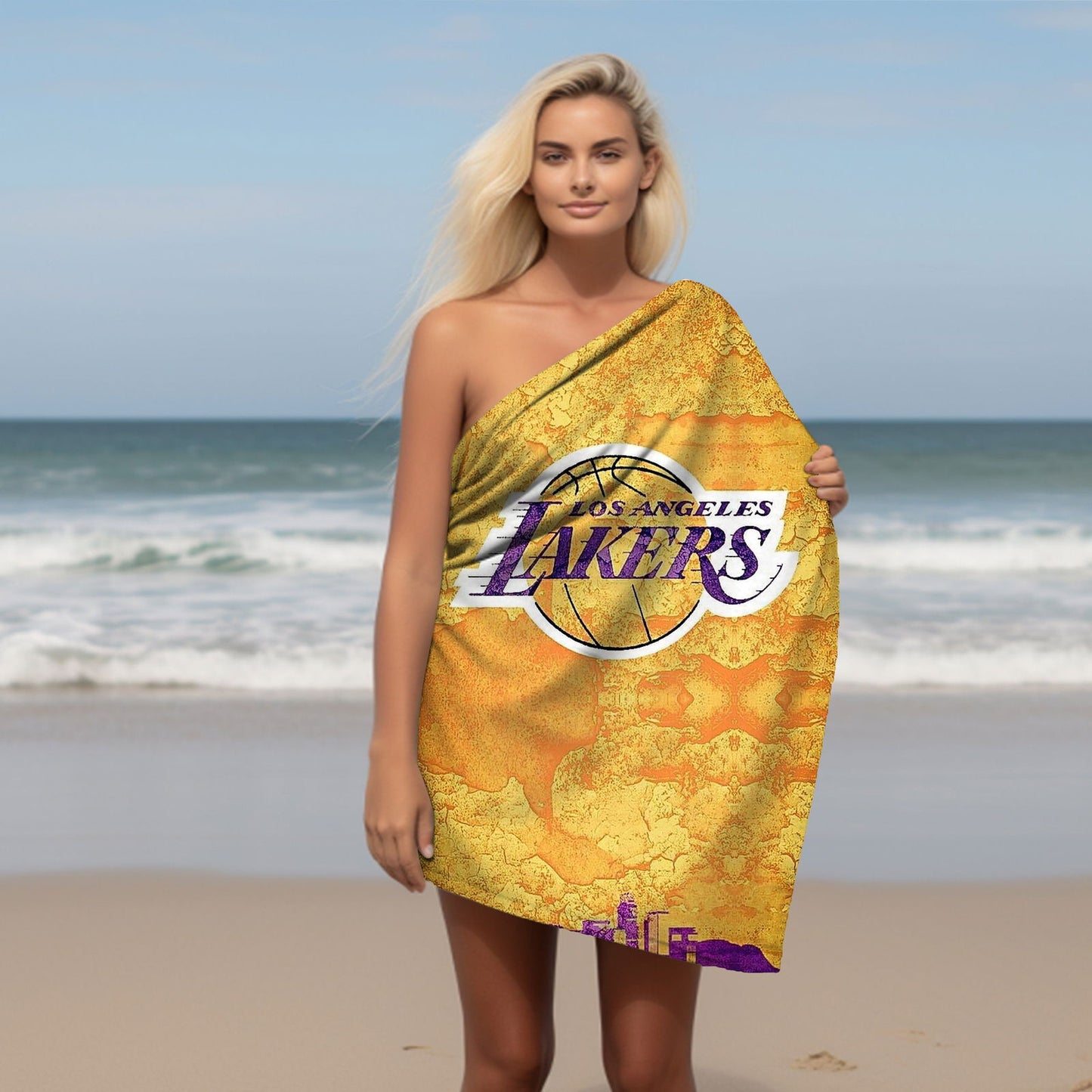 Kobe Towel, Absorbent Beach Towel, Legendary Kobe Custom Laker Fan Gift - Techy Treasures -
