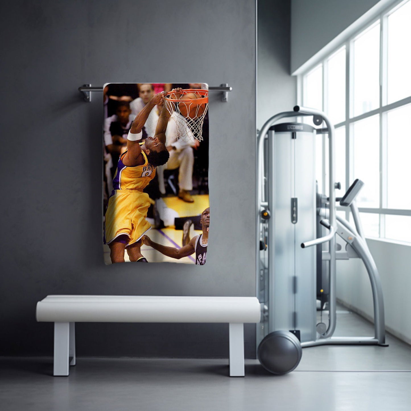 Kobe Towel, Absorbent Beach Towel, Legendary Kobe Custom Laker Fan Gift - Techy Treasures -
