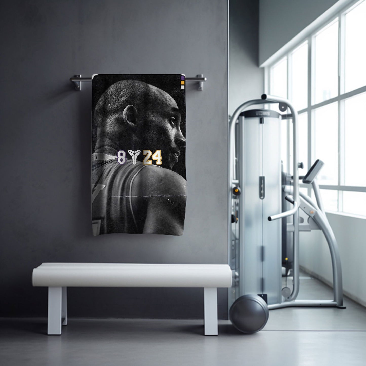 Kobe Towel, Absorbent Beach Towel, Legendary Kobe Custom Laker Fan Gift - Techy Treasures -