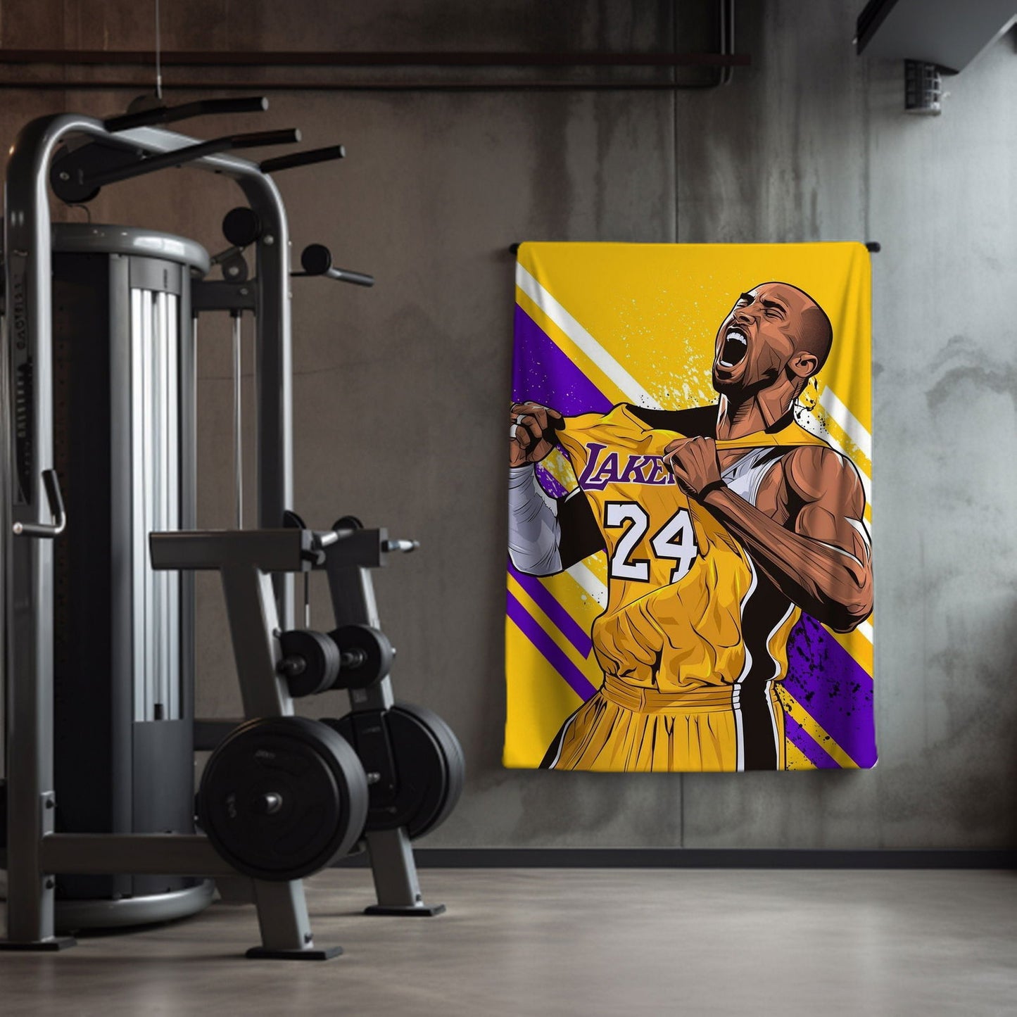 Kobe Towel, Absorbent Beach Towel, Legendary Kobe Custom Laker Fan Gift - Techy Treasures -