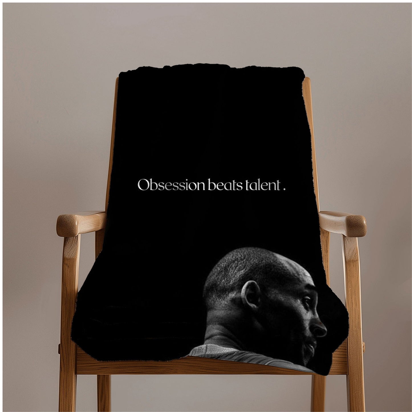 Kobe Towel, Obsession Beats Talent, Absorbent Beach Towel, Legendary Kobe Custom Laker Fan Gift - Techy Treasures -