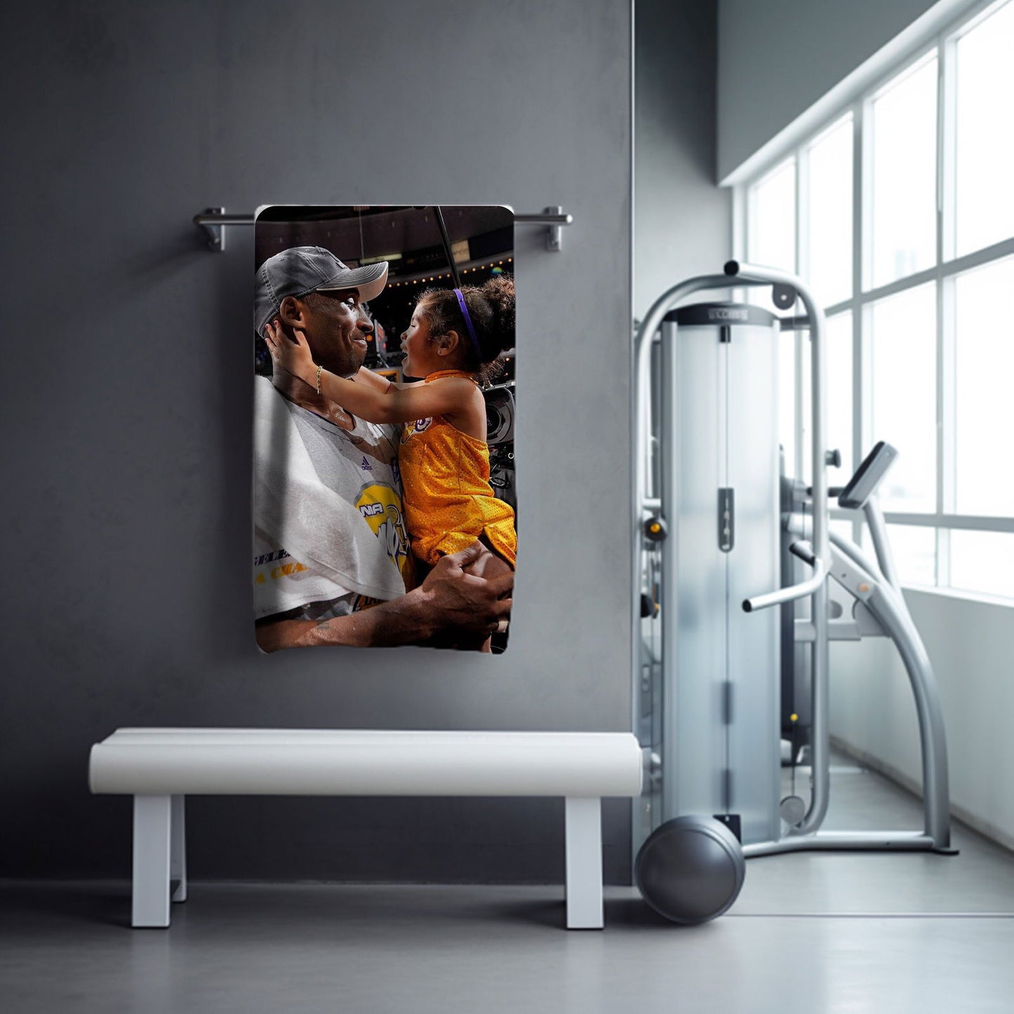 Kobe and Gigi Towel, Absorbent Beach Towel, Legendary Kobe Tribute Gift - Techy Treasures -