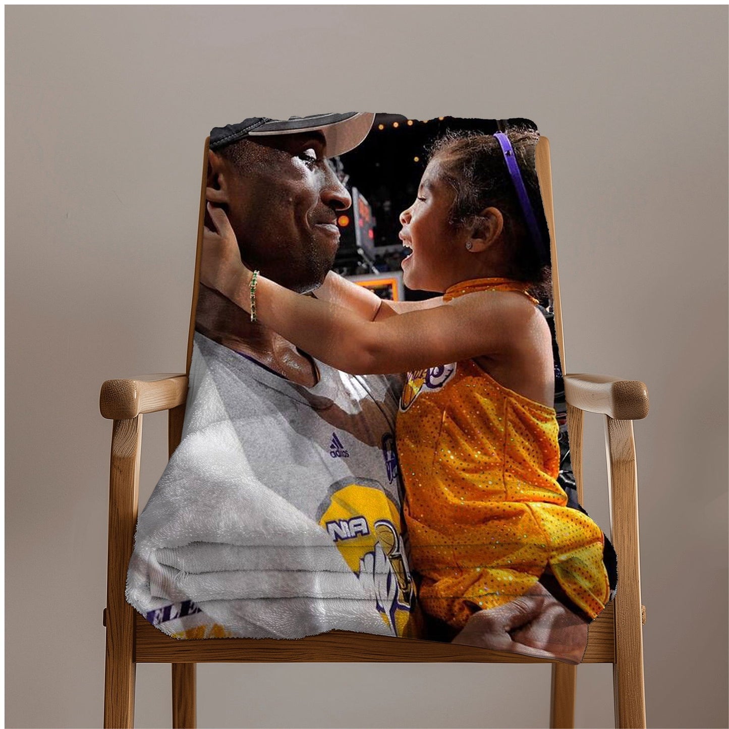 Kobe and Gigi Towel, Absorbent Beach Towel, Legendary Kobe Tribute Gift - Techy Treasures -