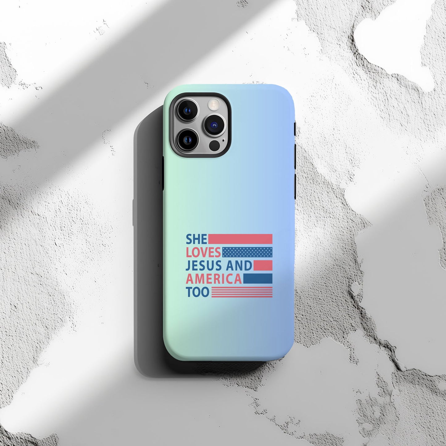Loves Jesus And America Too Magsafe iPhone Tough Case - Techy Treasures -