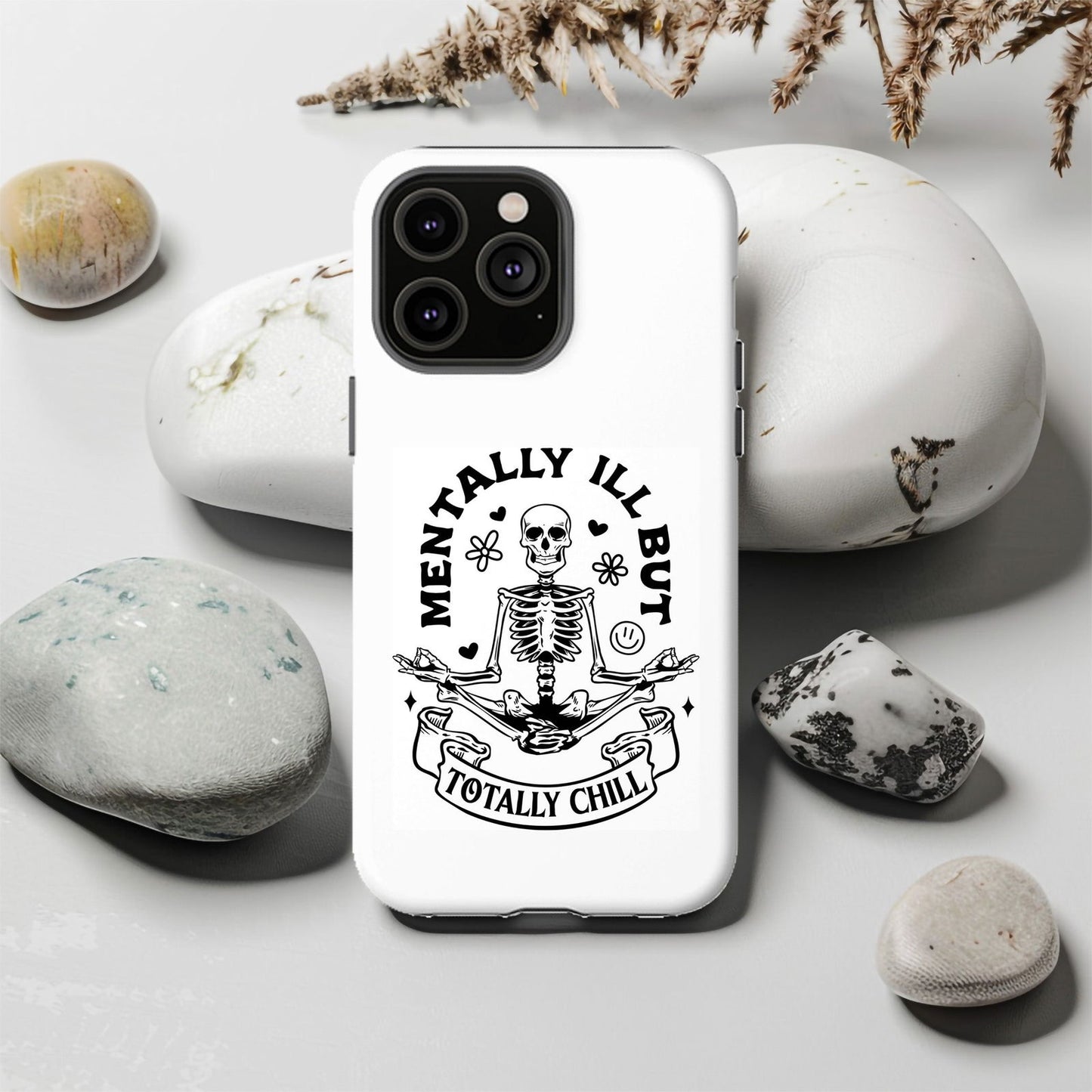 Mentally Ill But Totally Chill Card Magsafe iPhone Tough Case - Techy Treasures -