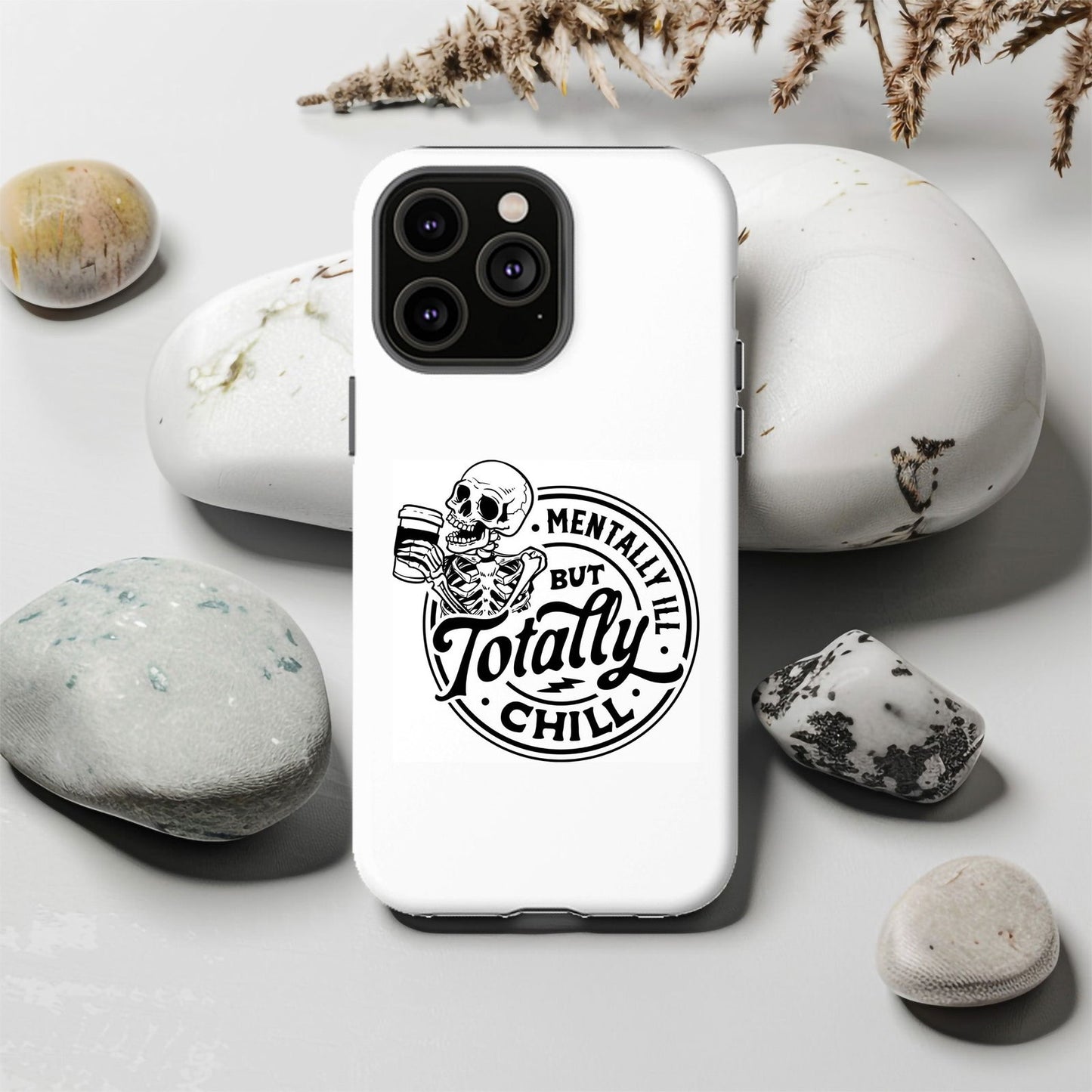 Mentally Ill But Totally Chill Magsafe iPhone Tough Case - Techy Treasures -