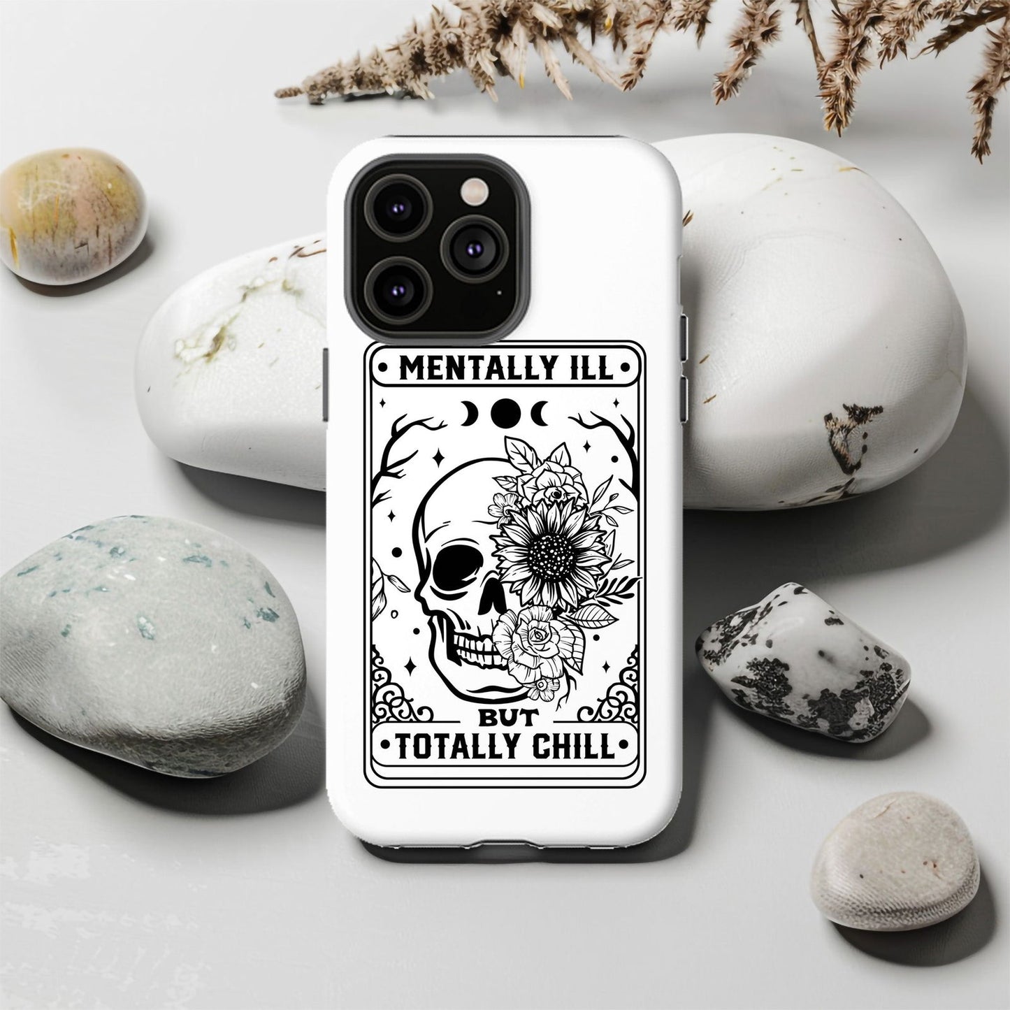 Mentally Ill But Totally Chill Tarot Magsafe iPhone Tough Case - Techy Treasures -