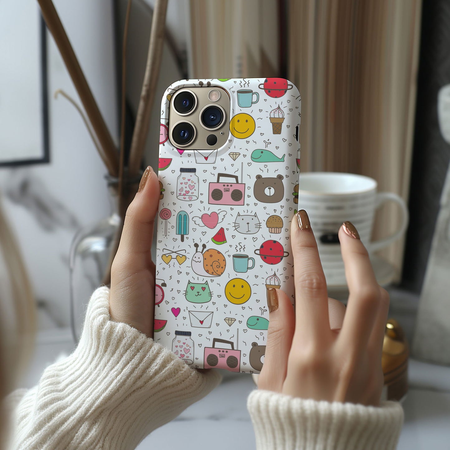 Modern Cute Collage Magsafe iPhone Case - Techy Treasures -