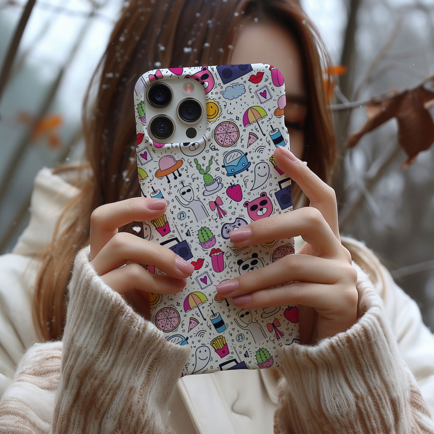 Modern Cute Collage Magsafe iPhone Case - Techy Treasures -