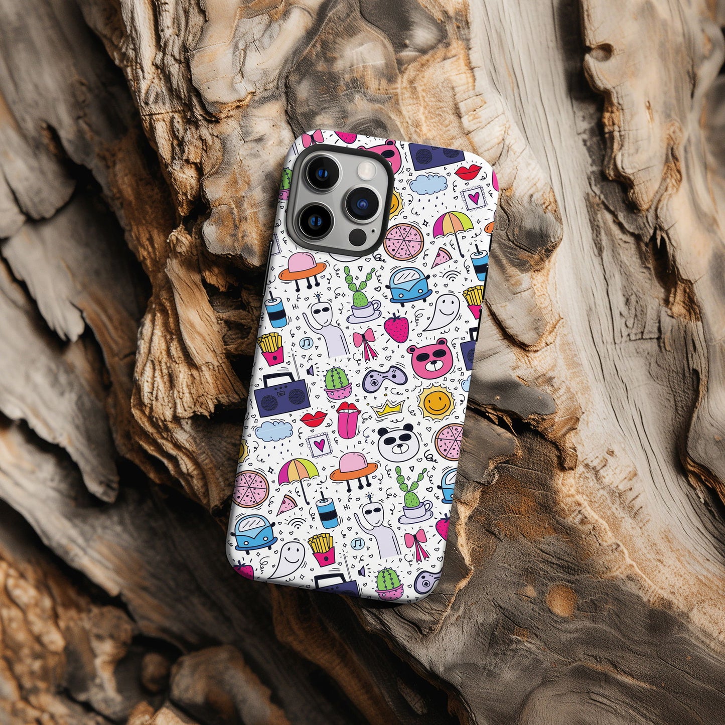 Modern Cute Collage Magsafe iPhone Case - Techy Treasures -