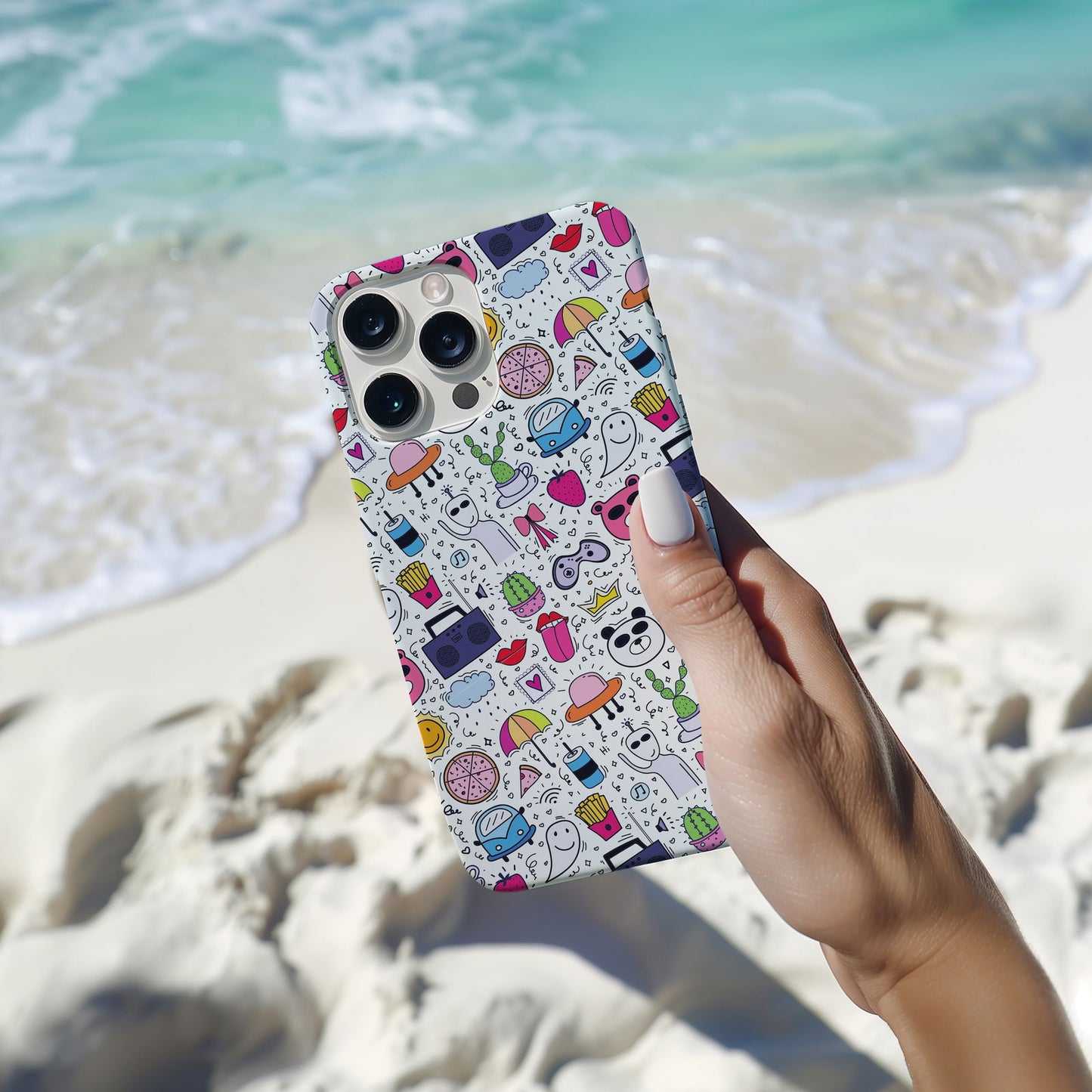 Modern Cute Collage Magsafe iPhone Case - Techy Treasures -