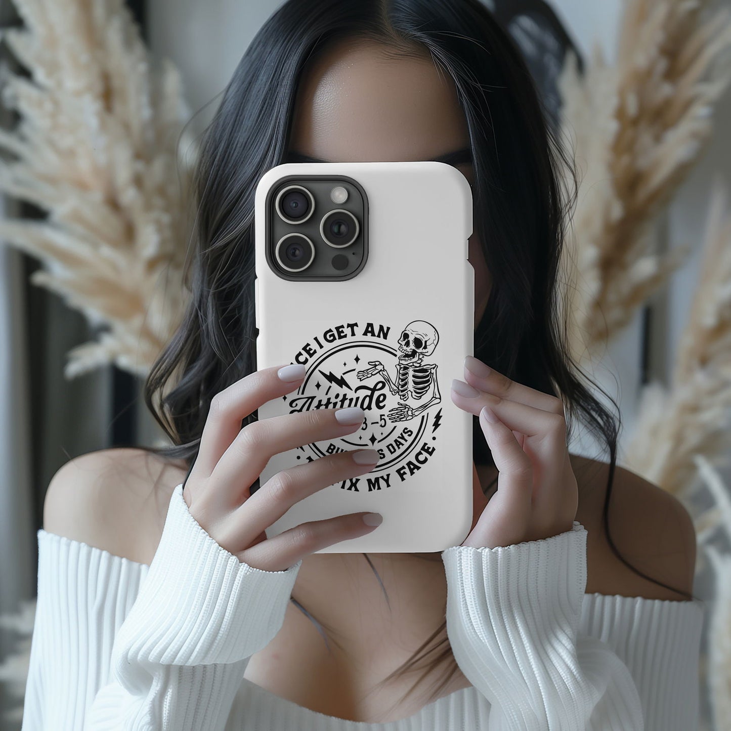 Once I Get An Attitude, It Takes 3-5 Business Days to Fix My Face Magsafe iPhone Tough Case - Techy Treasures -