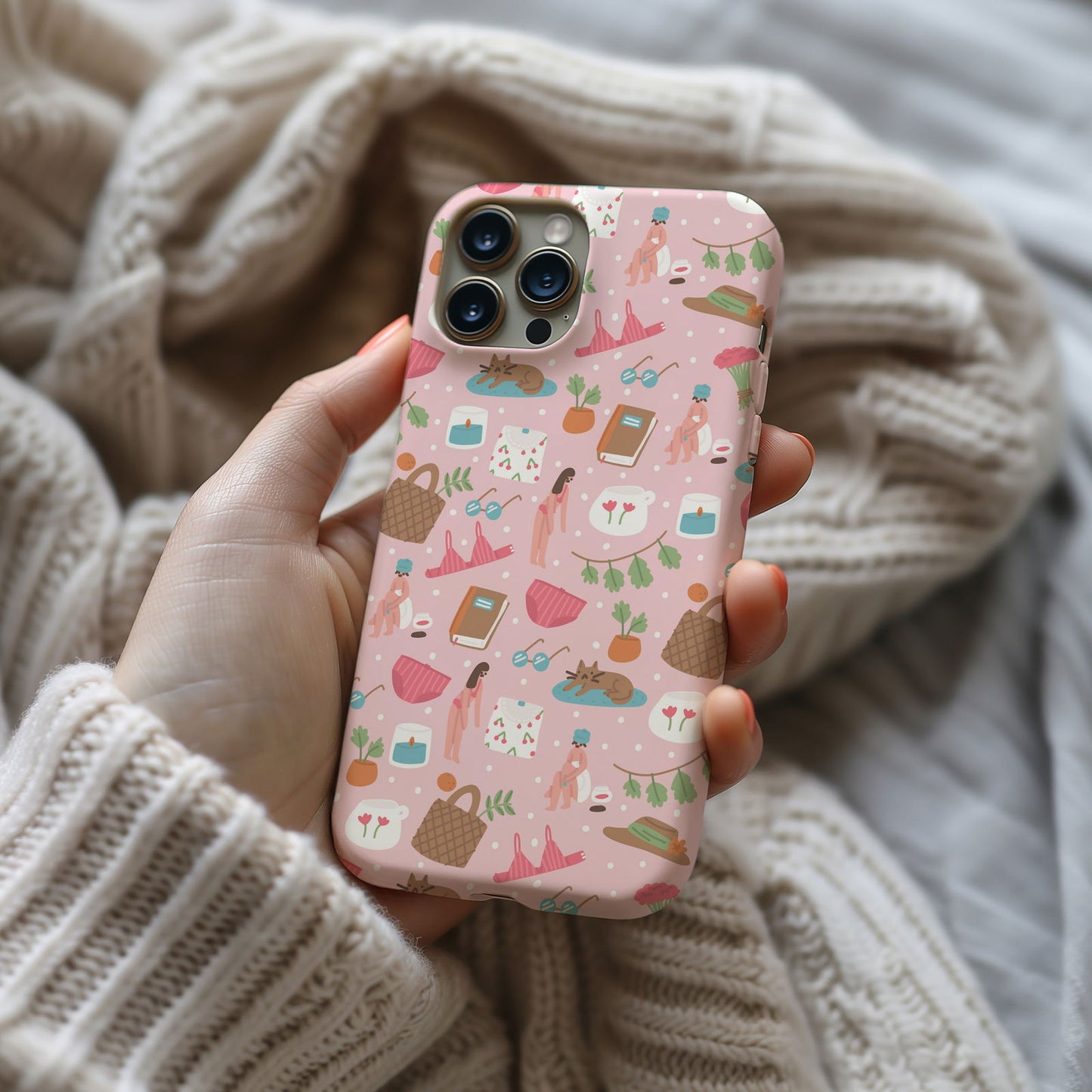 Pink Feminine Collage Magsafe iPhone Case - Techy Treasures -