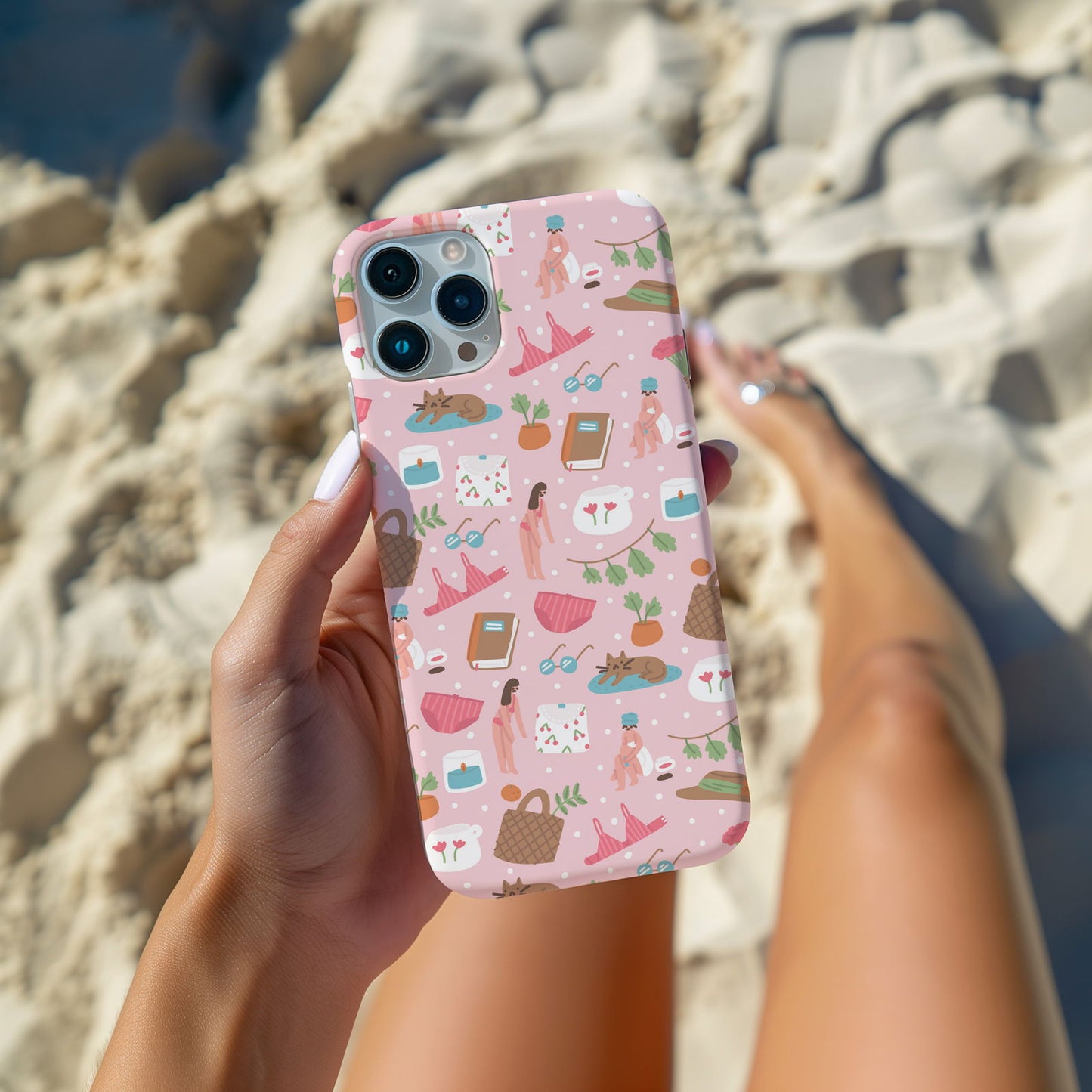 Pink Feminine Collage Magsafe iPhone Case - Techy Treasures -