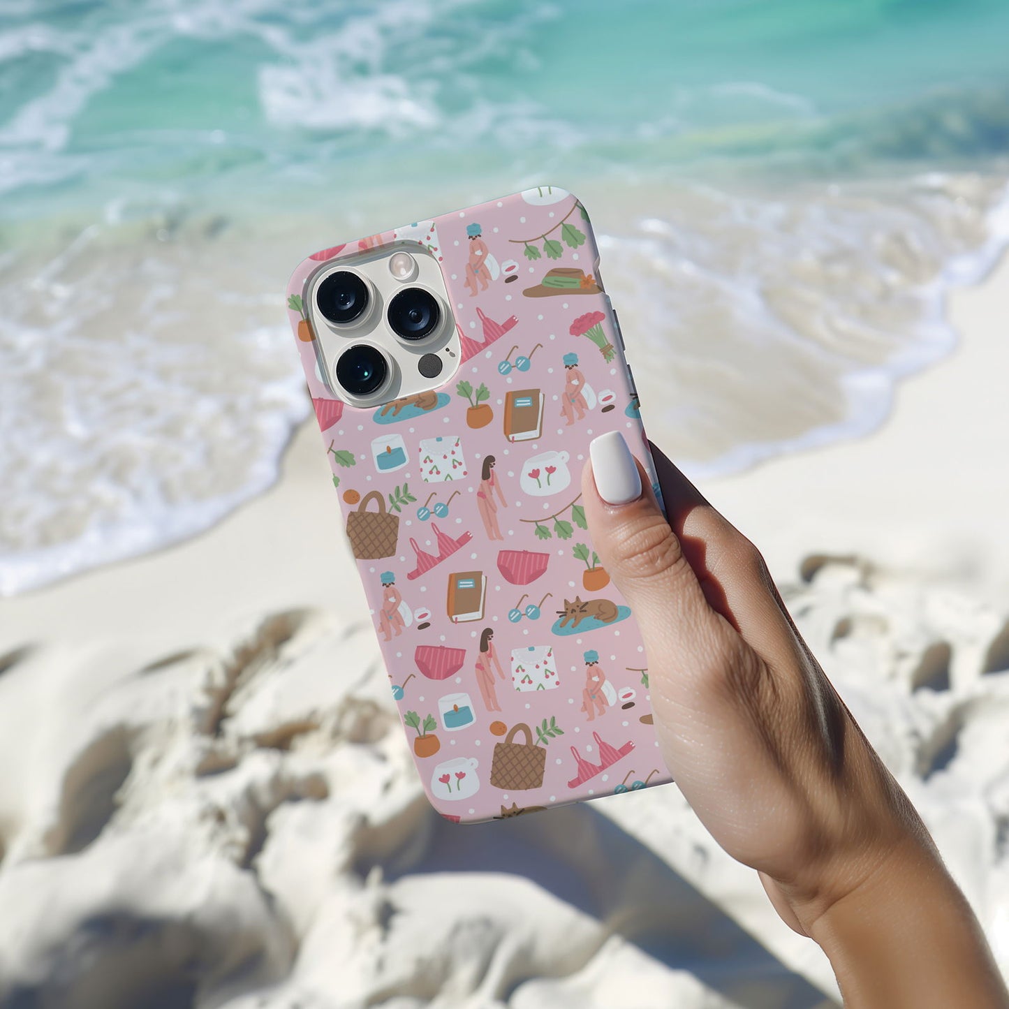 Pink Feminine Collage Magsafe iPhone Case - Techy Treasures -
