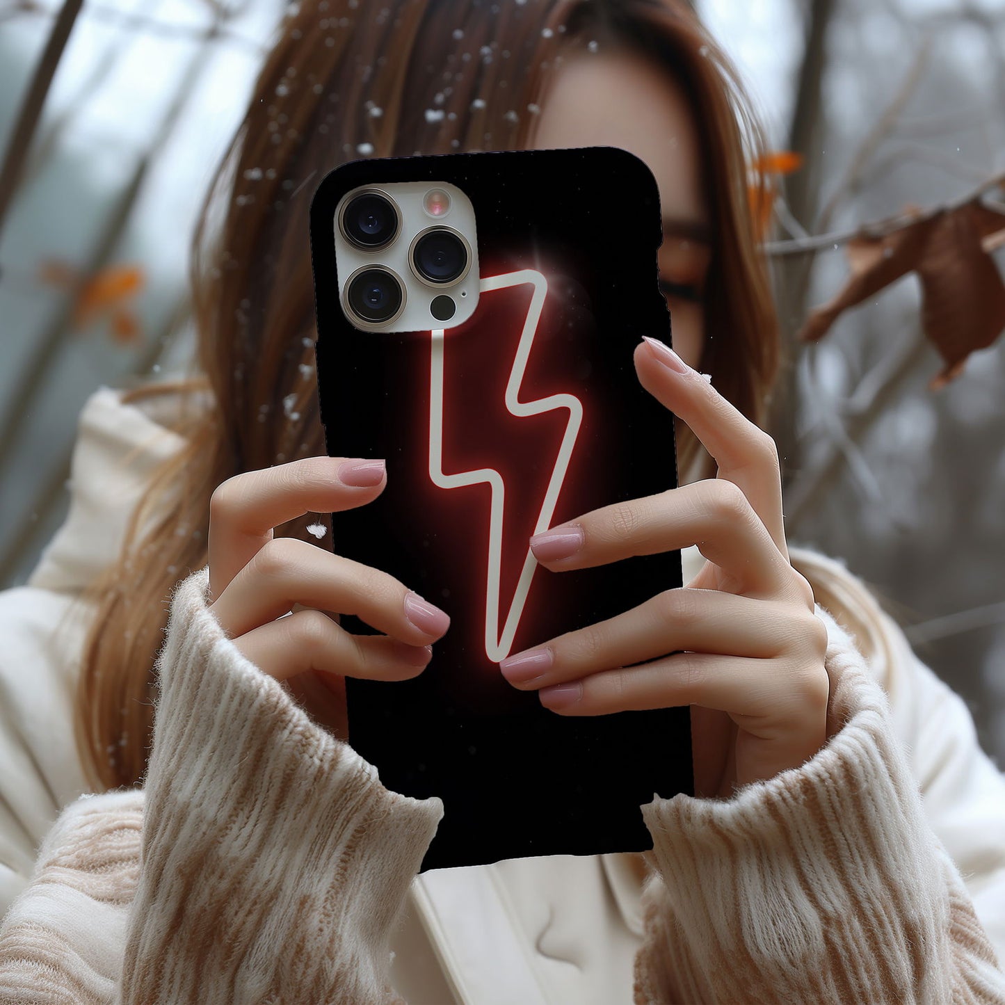Pink Power Up Lightning Bolt Magsafe iPhone Case - Techy Treasures -