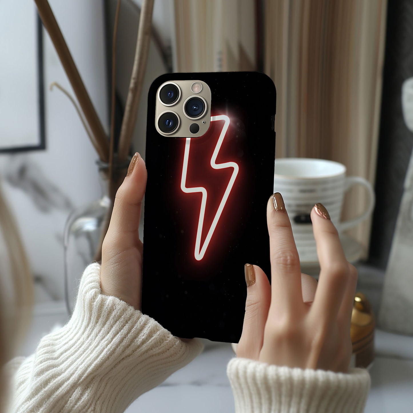 Pink Power Up Lightning Bolt Magsafe iPhone Case - Techy Treasures -