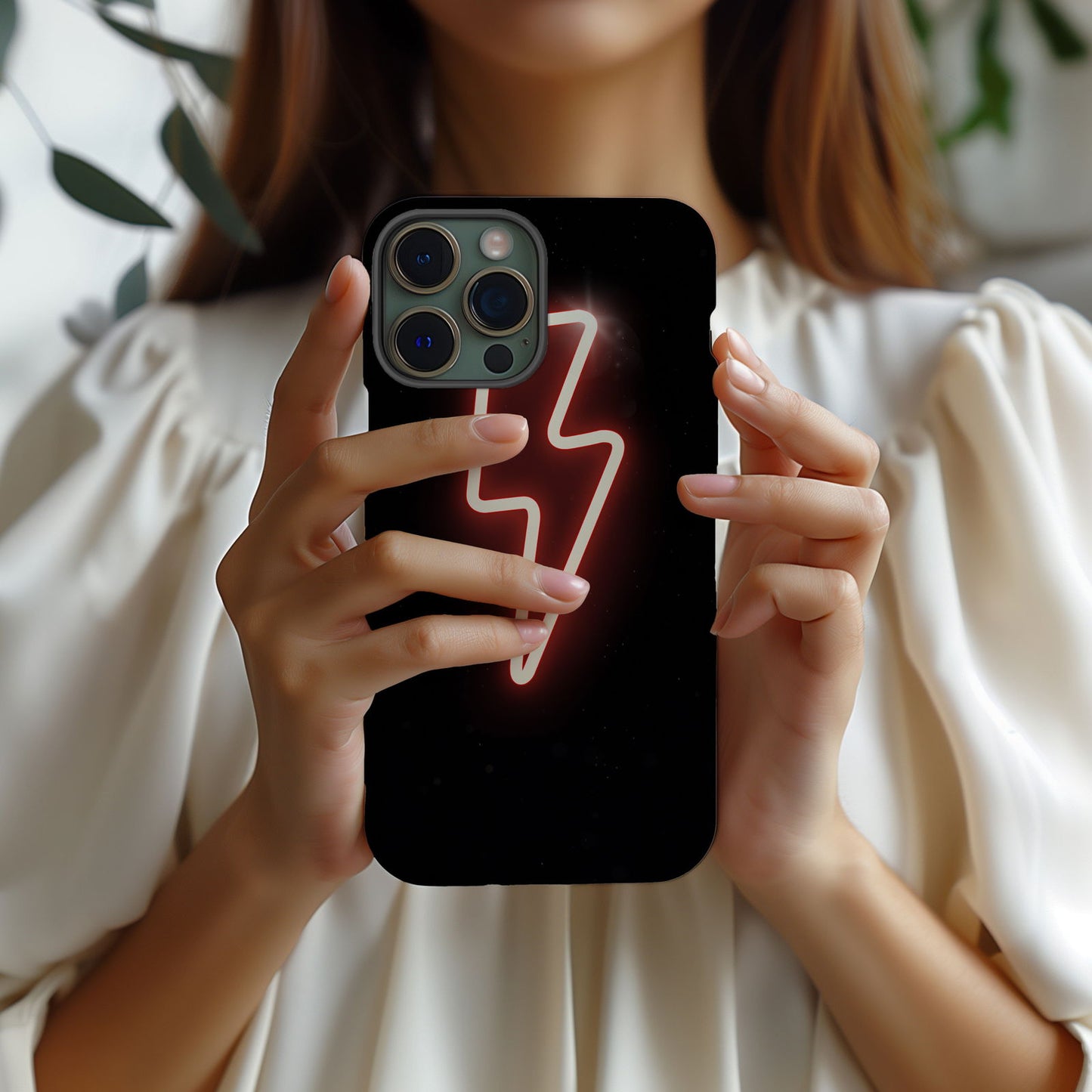 Pink Power Up Lightning Bolt Magsafe iPhone Case - Techy Treasures -
