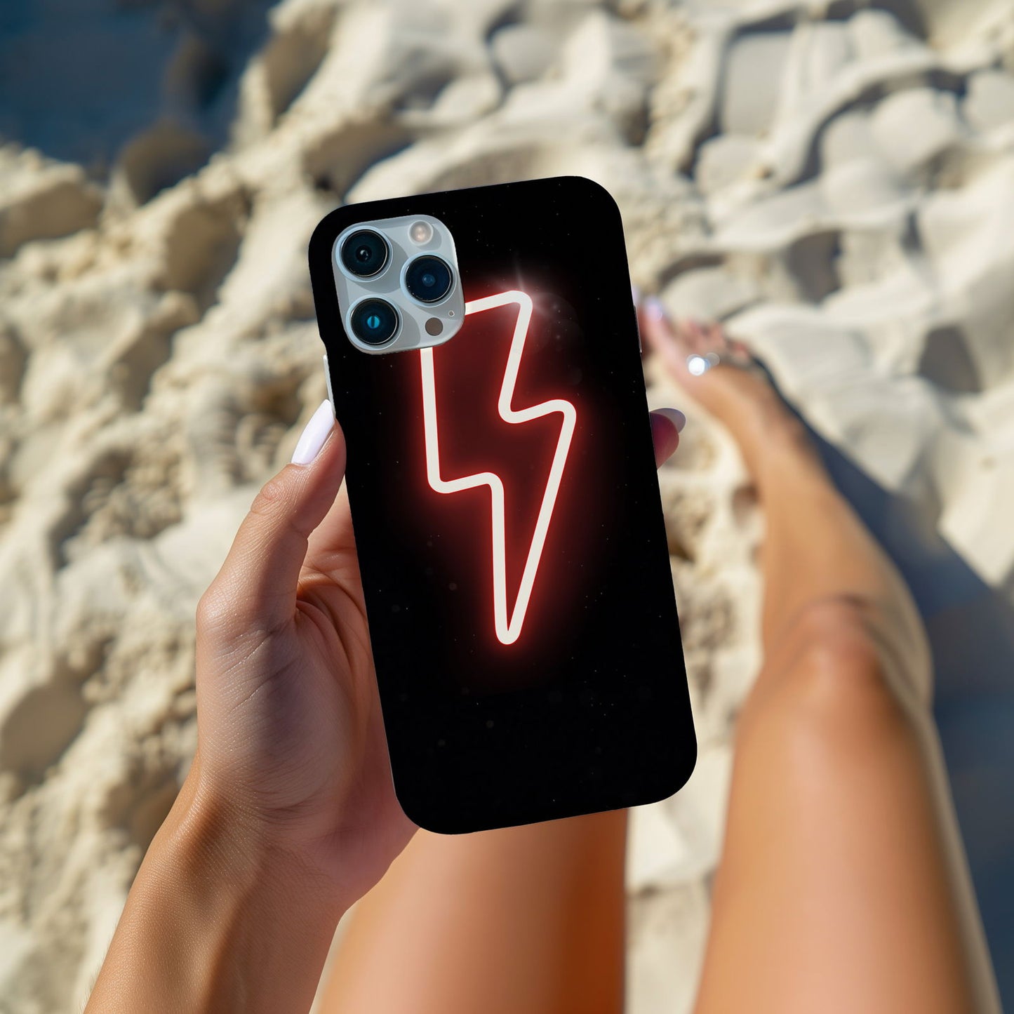 Pink Power Up Lightning Bolt Magsafe iPhone Case - Techy Treasures -