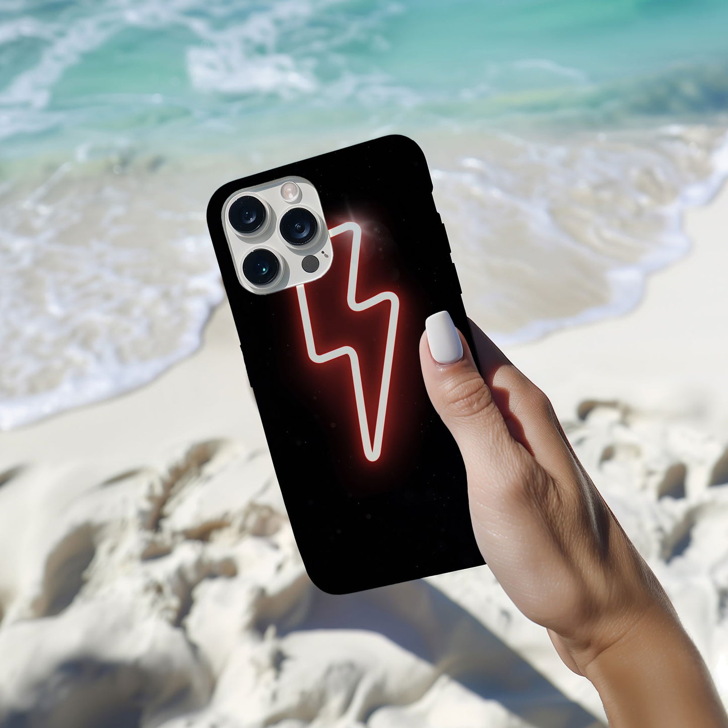 Pink Power Up Lightning Bolt Magsafe iPhone Case - Techy Treasures -