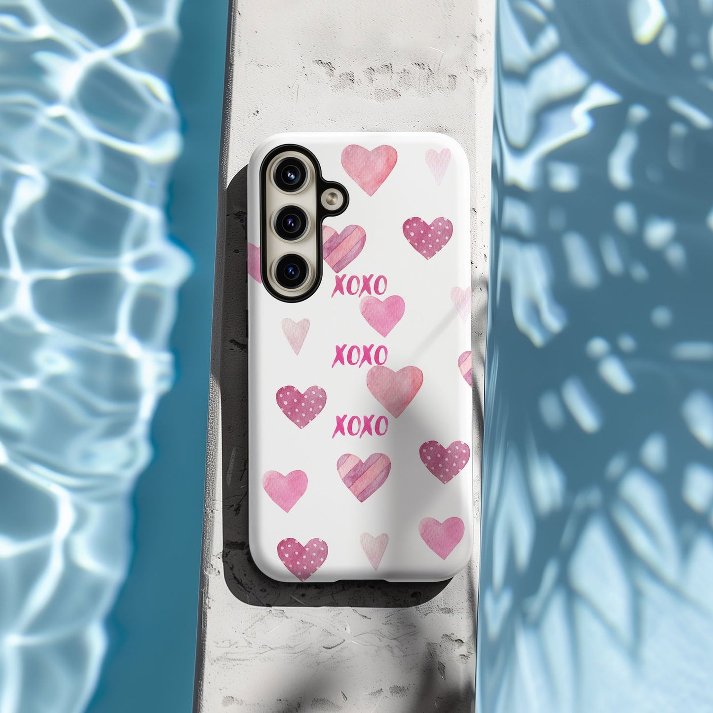Pink XOXO Hearts Magsafe iPhone Case - Techy Treasures -