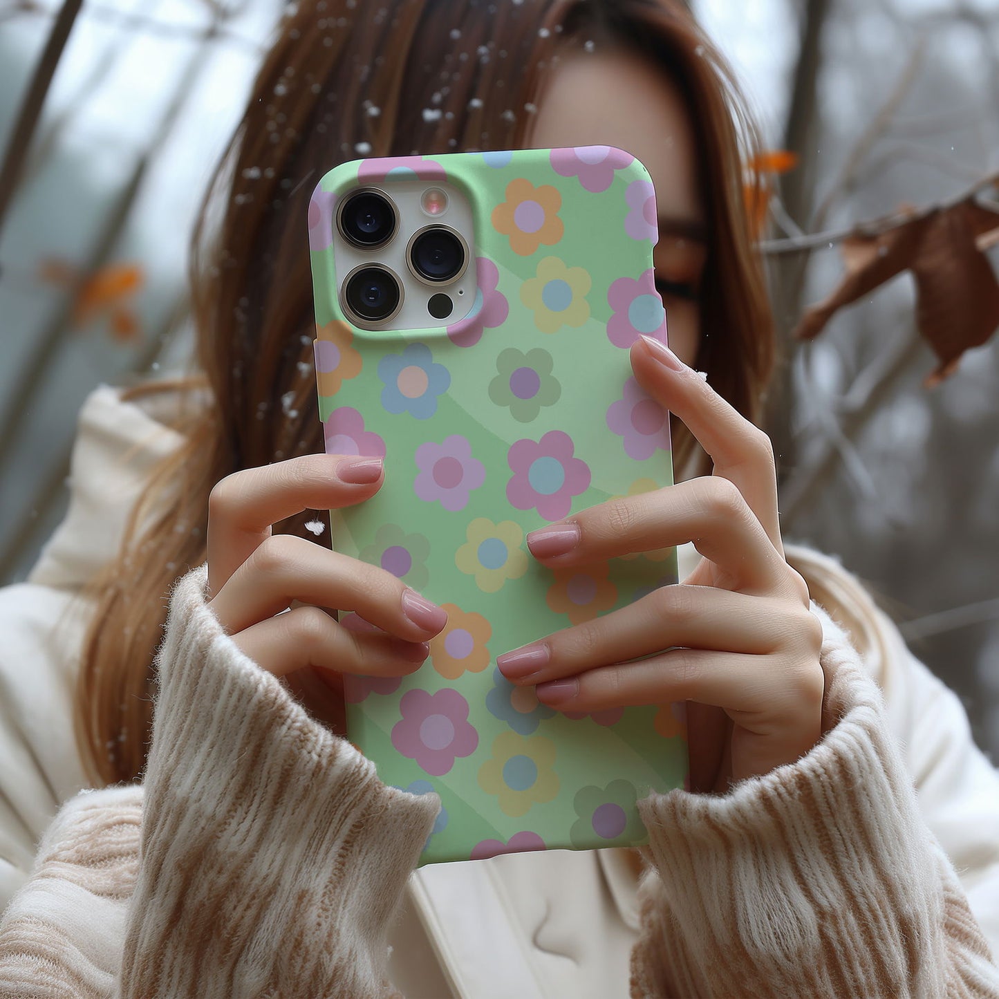 Retro Floral iPhone Case Magsafe iPhone Case - Artistic & Colorful Protection for Your Device - Techy Treasures -
