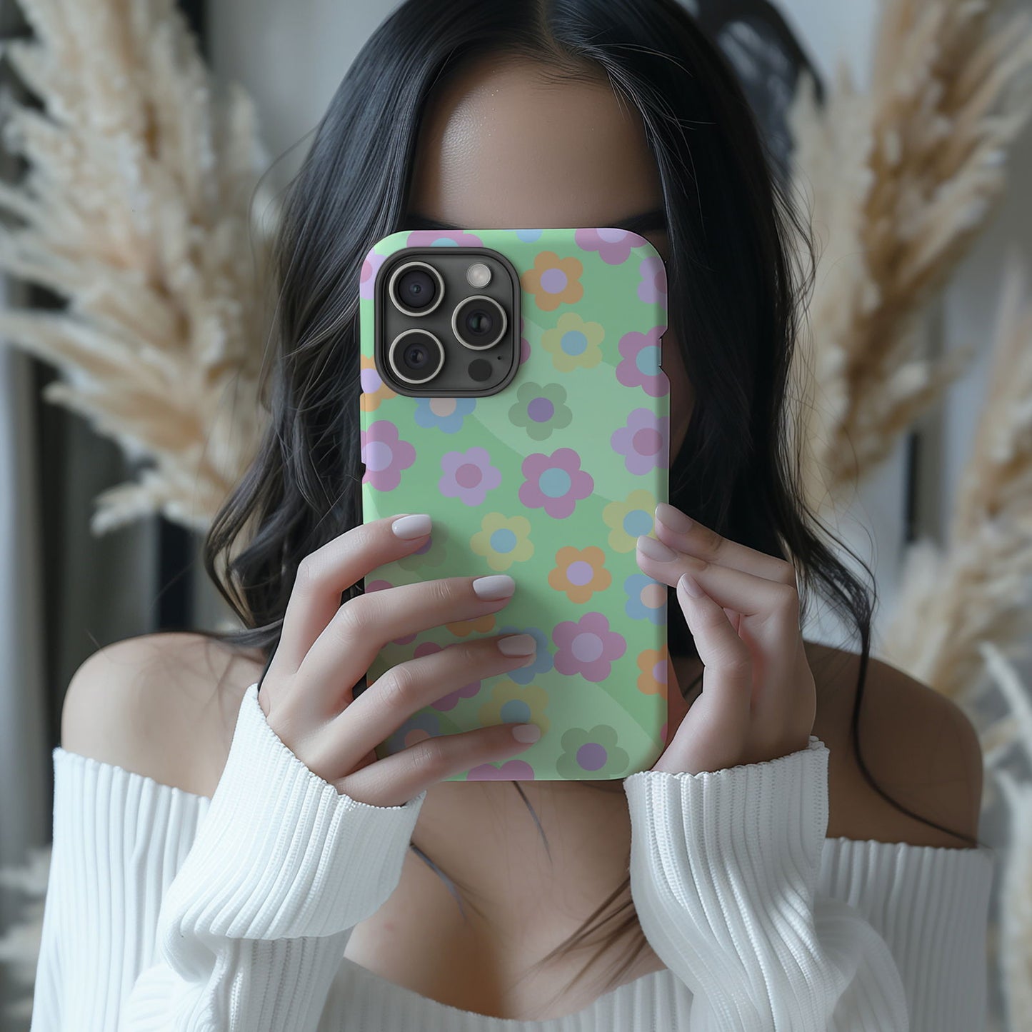 Retro Floral iPhone Case Magsafe iPhone Case - Artistic & Colorful Protection for Your Device - Techy Treasures -
