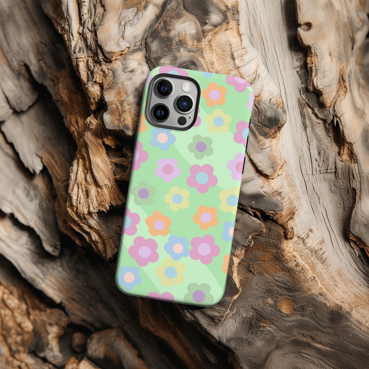 Retro Floral iPhone Case Magsafe iPhone Case - Artistic & Colorful Protection for Your Device - Techy Treasures -