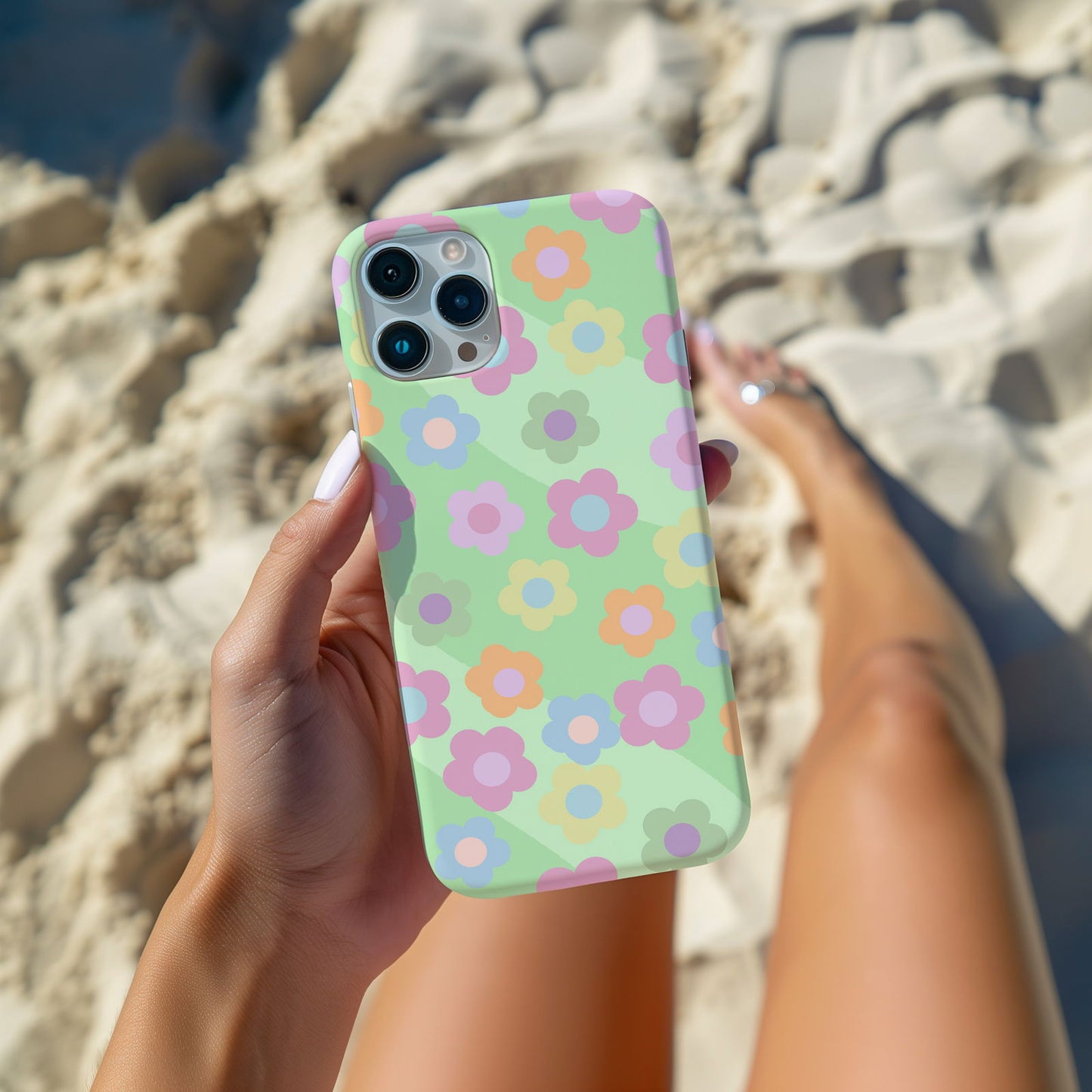Retro Floral iPhone Case Magsafe iPhone Case - Artistic & Colorful Protection for Your Device - Techy Treasures -
