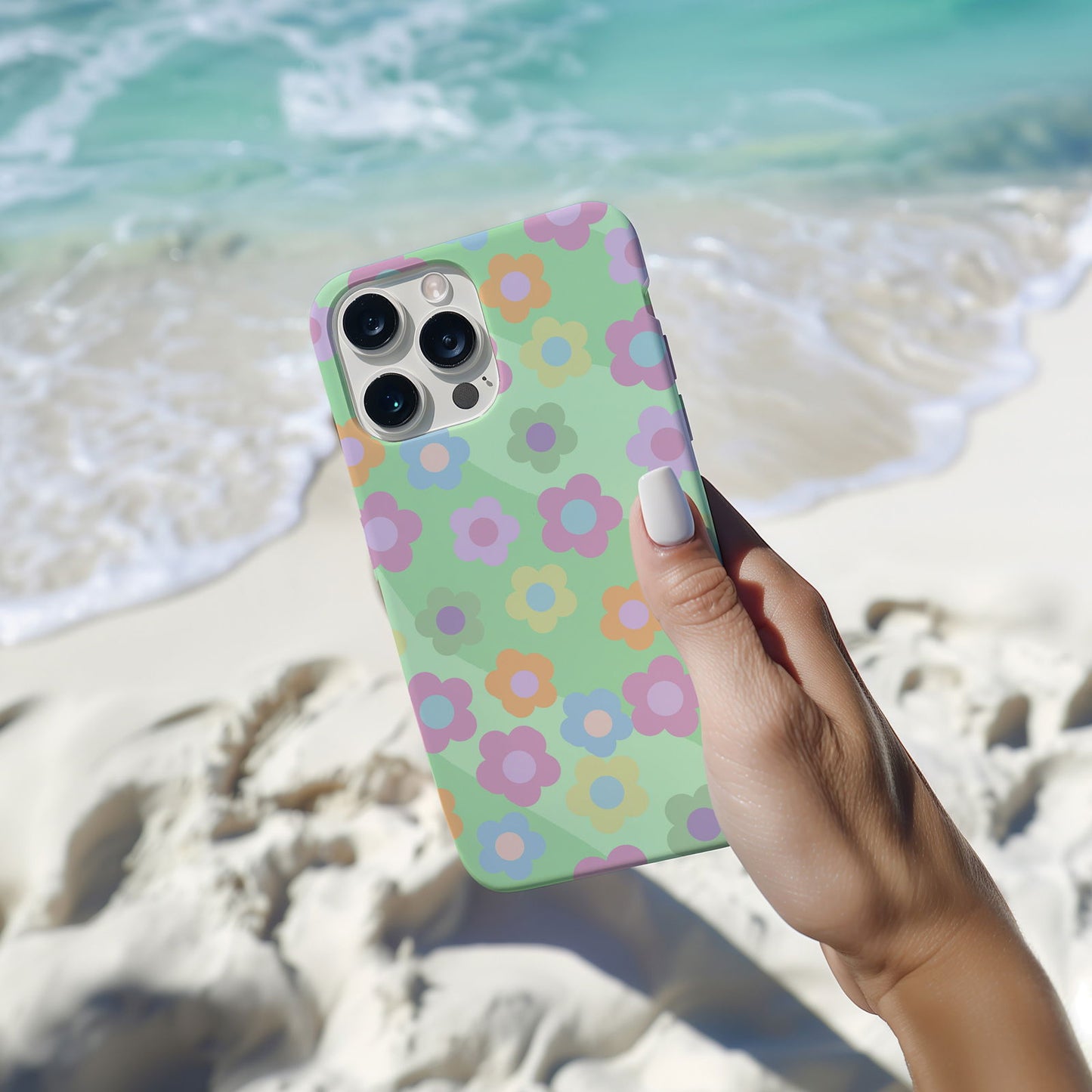 Retro Floral iPhone Case Magsafe iPhone Case - Artistic & Colorful Protection for Your Device - Techy Treasures -