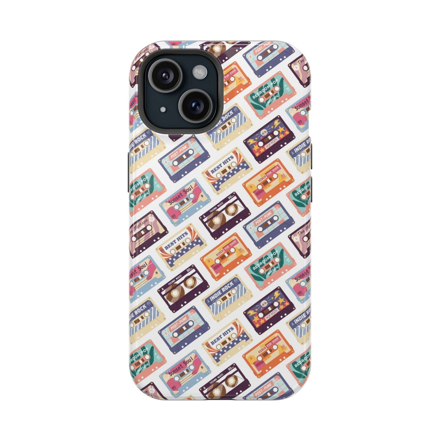 Retro Music Cassettes Magsafe iPhone Case - Techy Treasures - Mobile Phone Cases