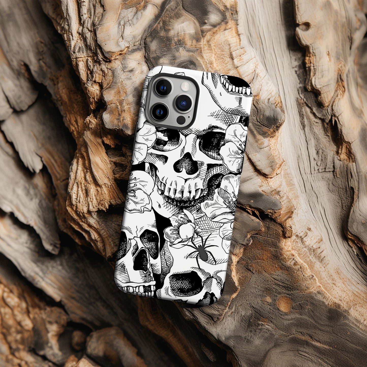 Skull Design MagSafe iPhone Case - This Eye-Catching Case Features an Array of Unique and Artistic Skull Designs. - Techy Treasures -