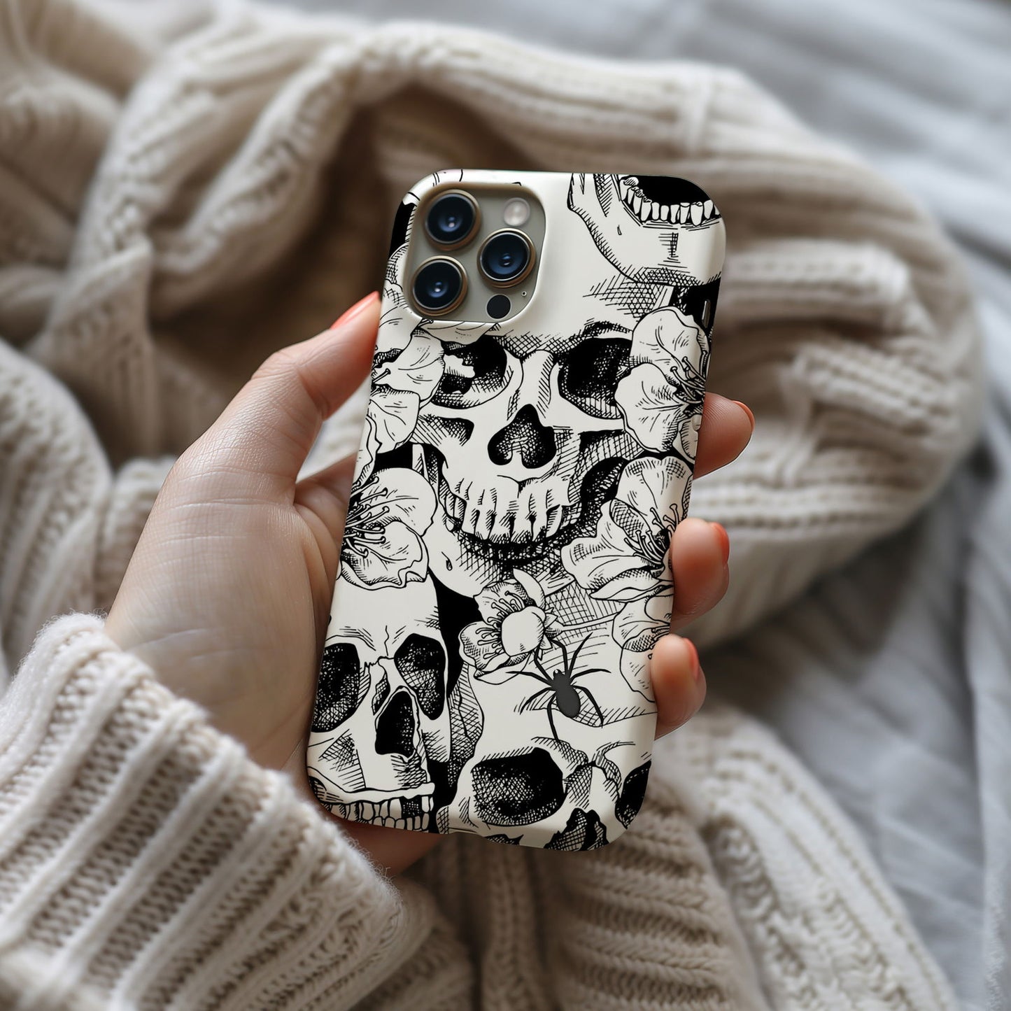 Skull Design MagSafe iPhone Case - This Eye-Catching Case Features an Array of Unique and Artistic Skull Designs. - Techy Treasures -
