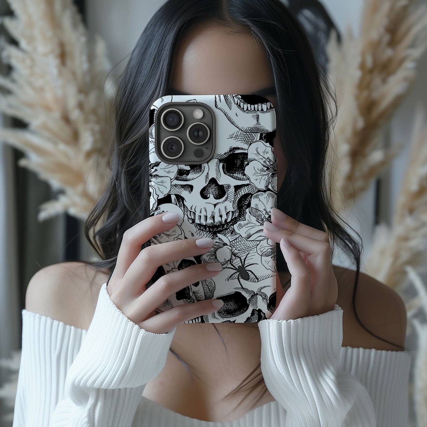 Skull Design MagSafe iPhone Case - This Eye-Catching Case Features an Array of Unique and Artistic Skull Designs. - Techy Treasures -