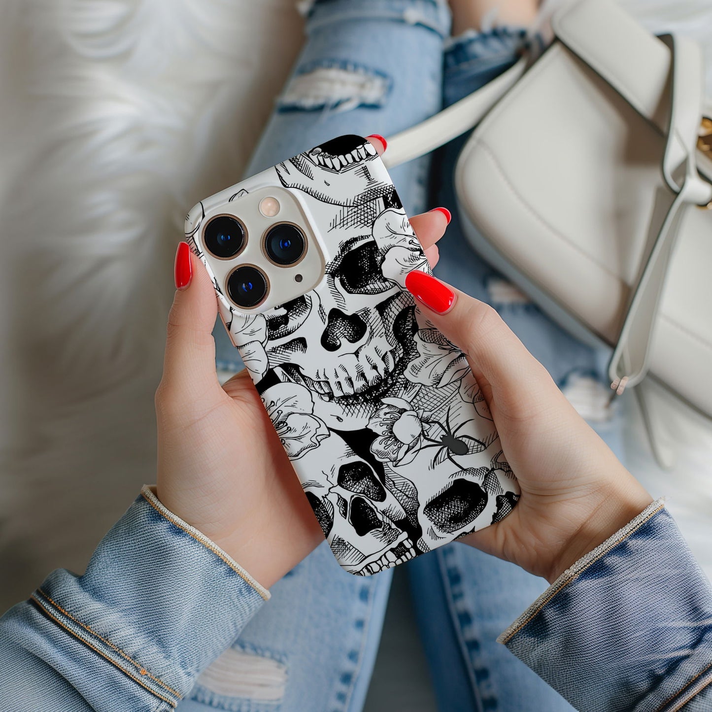 Skull Design MagSafe iPhone Case - This Eye-Catching Case Features an Array of Unique and Artistic Skull Designs. - Techy Treasures -
