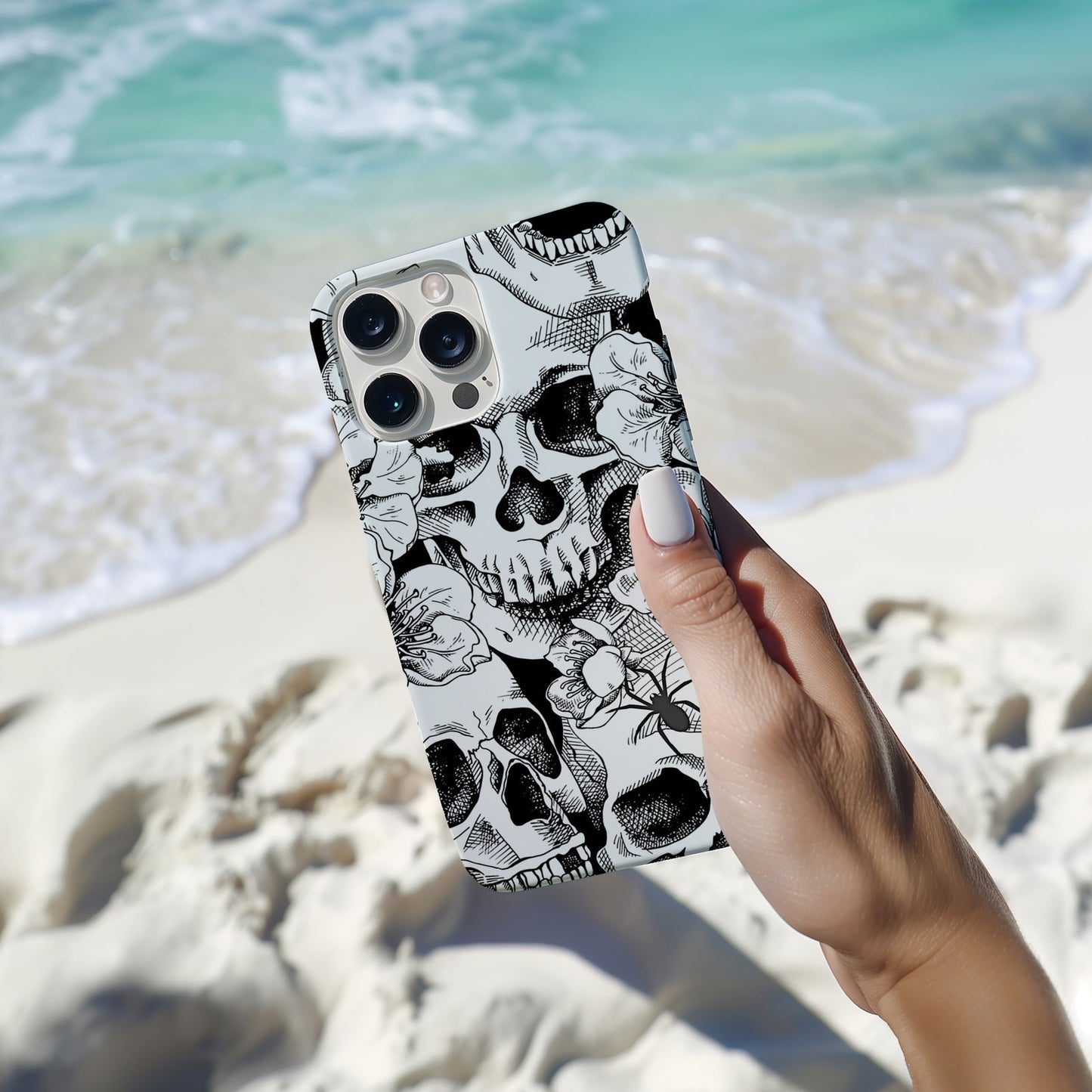 Skull Design MagSafe iPhone Case - This Eye-Catching Case Features an Array of Unique and Artistic Skull Designs. - Techy Treasures -