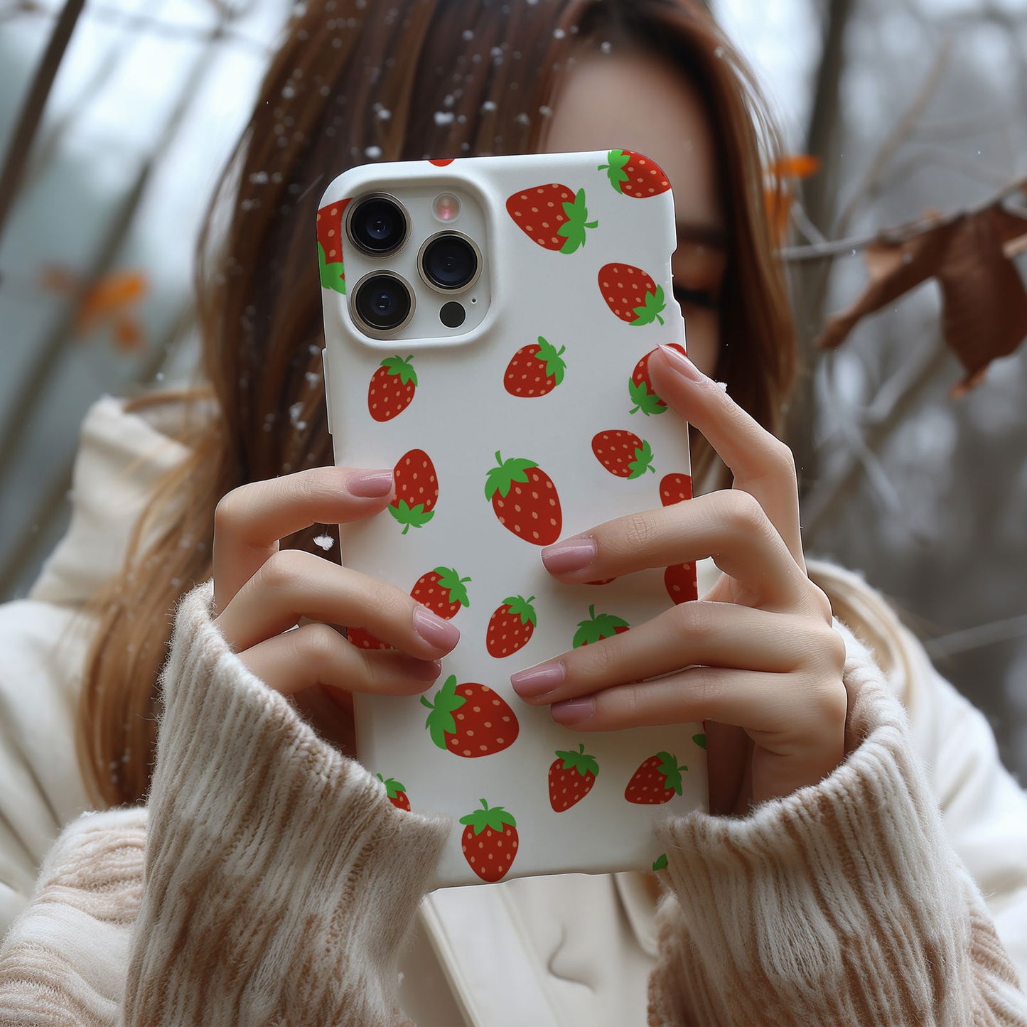 Strawberry Fields Forever Magsafe iPhone Case (White Background) - Techy Treasures -