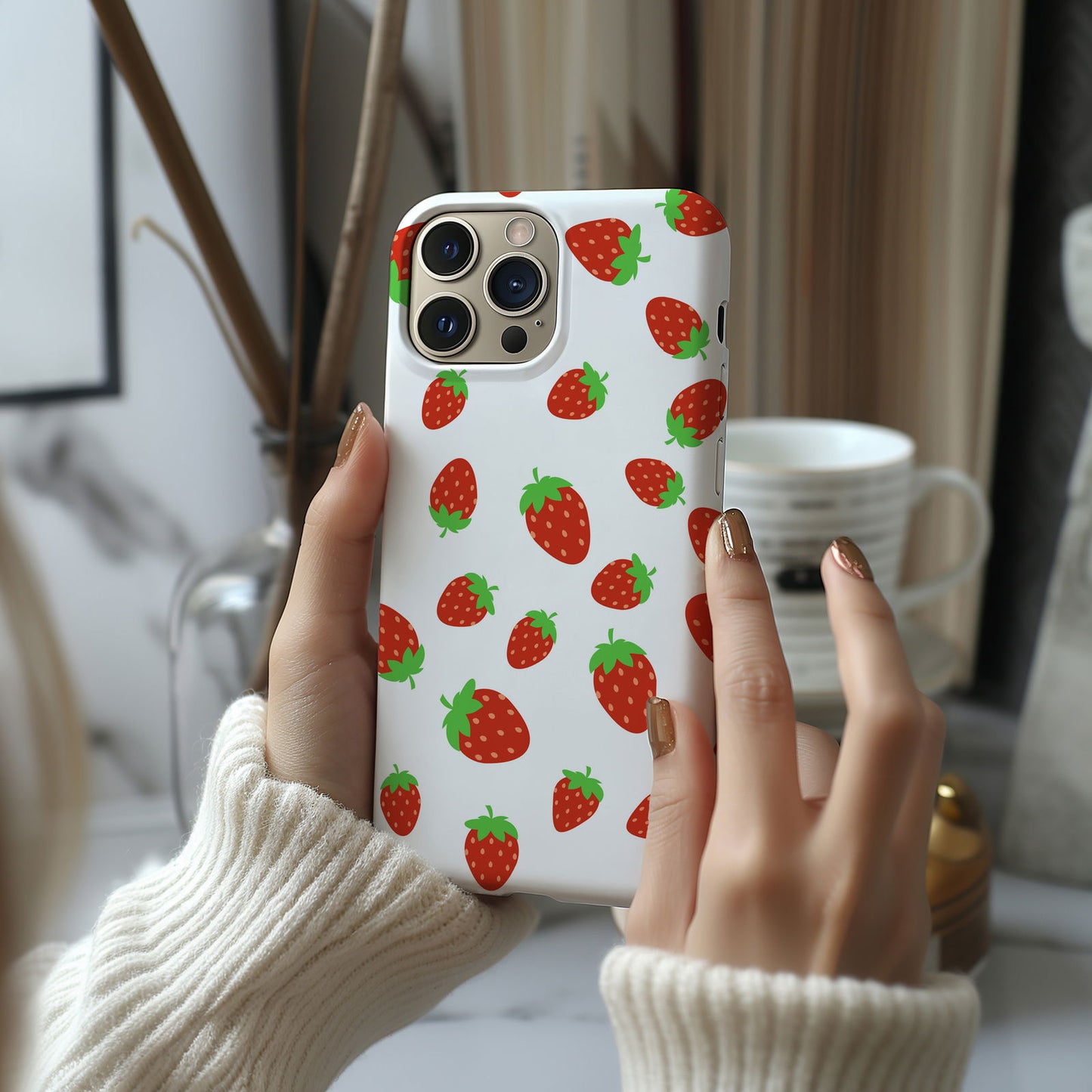 Strawberry Fields Forever Magsafe iPhone Case (White Background) - Techy Treasures -