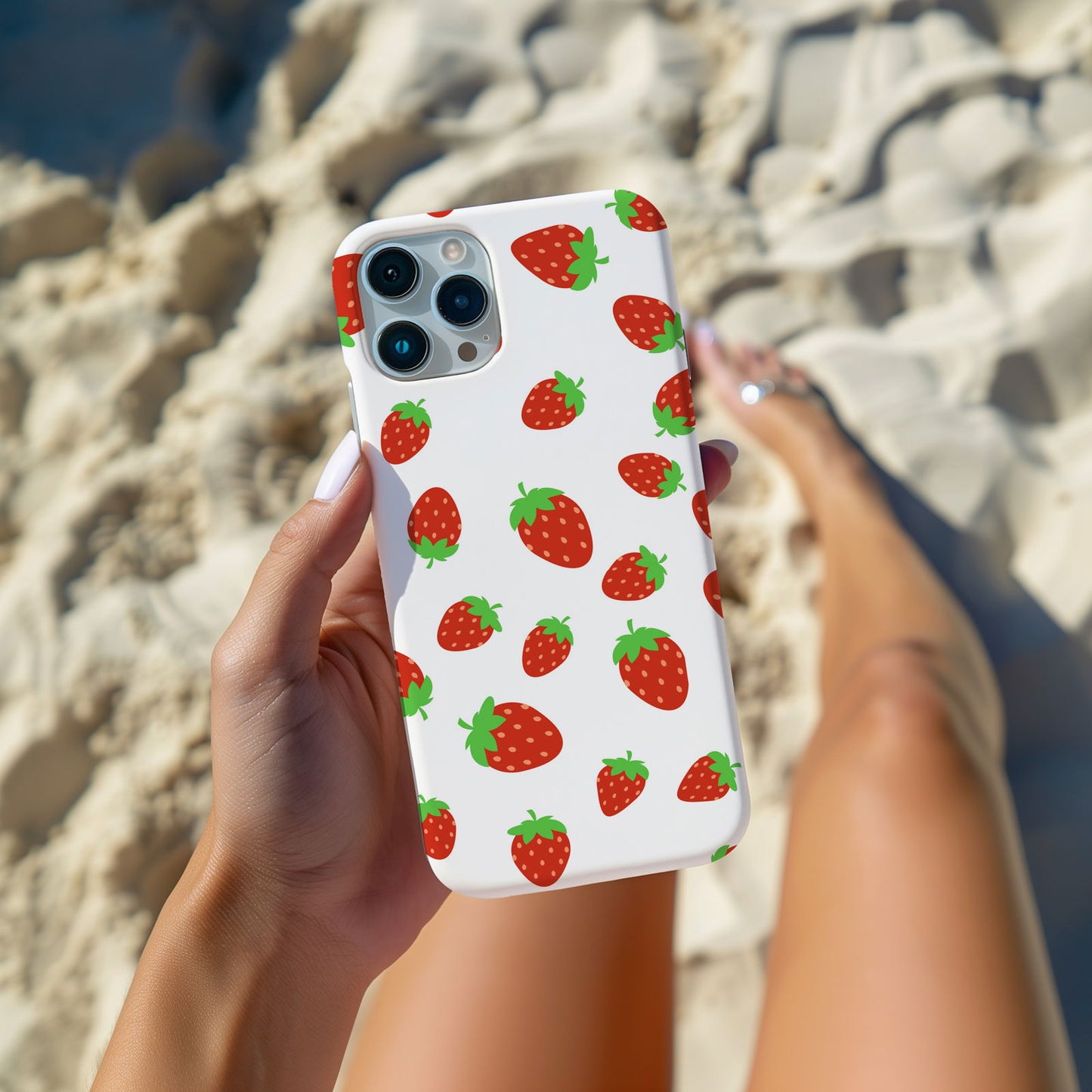 Strawberry Fields Forever Magsafe iPhone Case (White Background) - Techy Treasures -