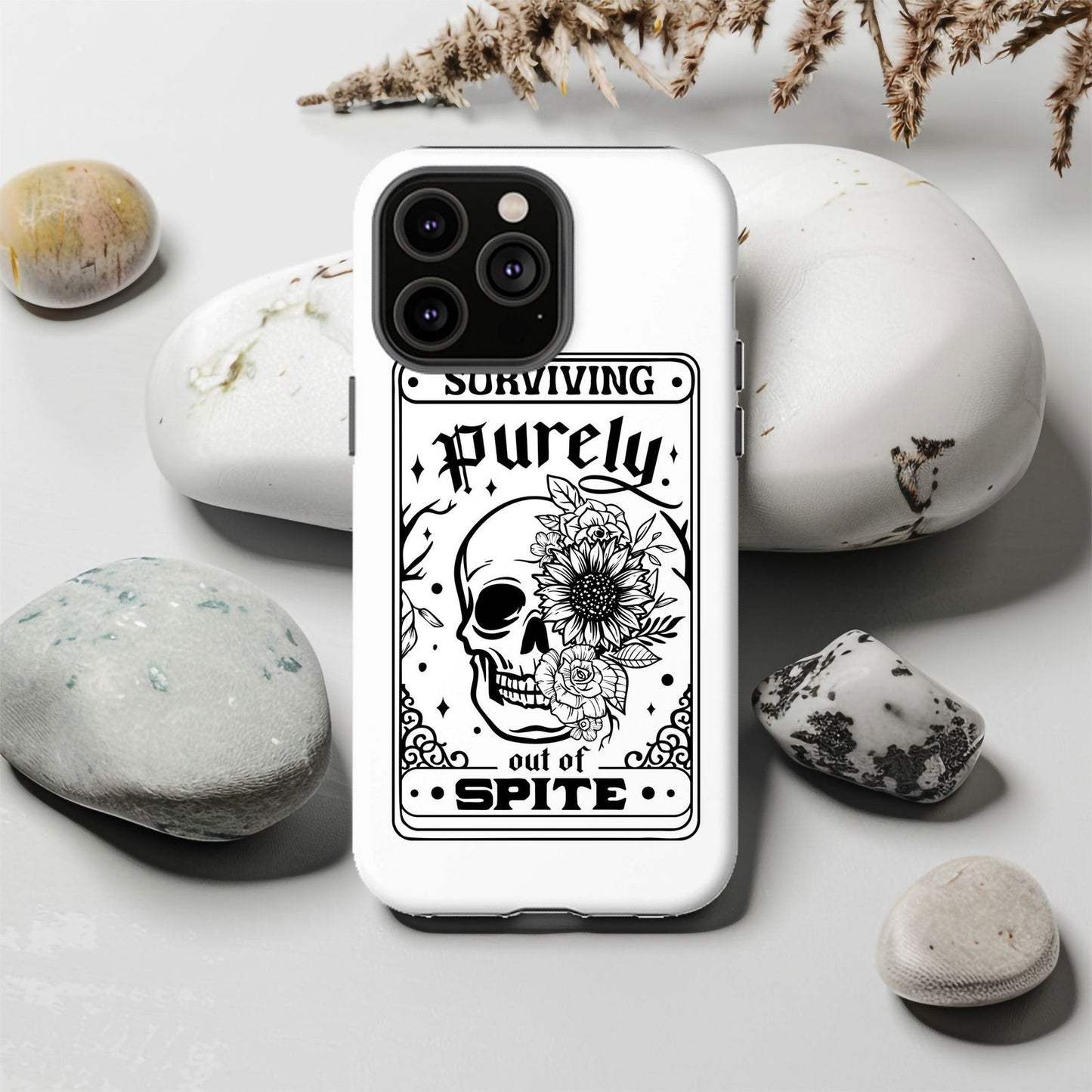 Surviving Purely Out Of Spite Tarot Magsafe iPhone Tough Case - Techy Treasures -