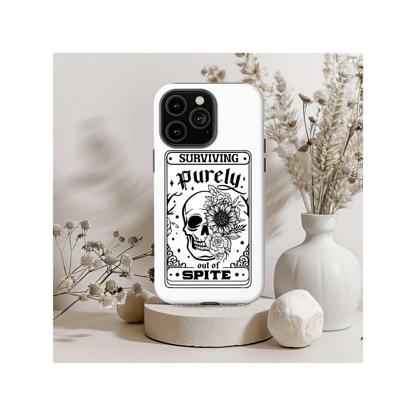 Surviving Purely Out Of Spite Tarot Magsafe iPhone Tough Case - Techy Treasures -