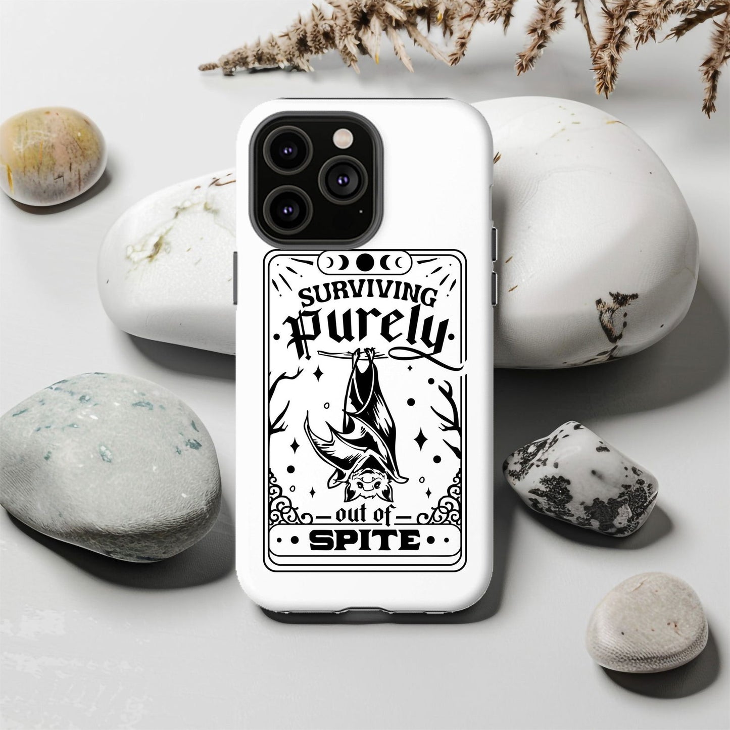 Surviving Purely Out Of Spite Tarot Magsafe iPhone Tough Case - Techy Treasures -