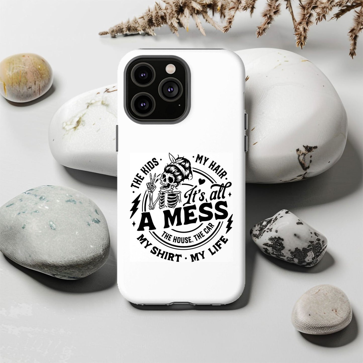 The Kids, My Hair, It's All A Mess Magsafe iPhone Tough Case - Techy Treasures -